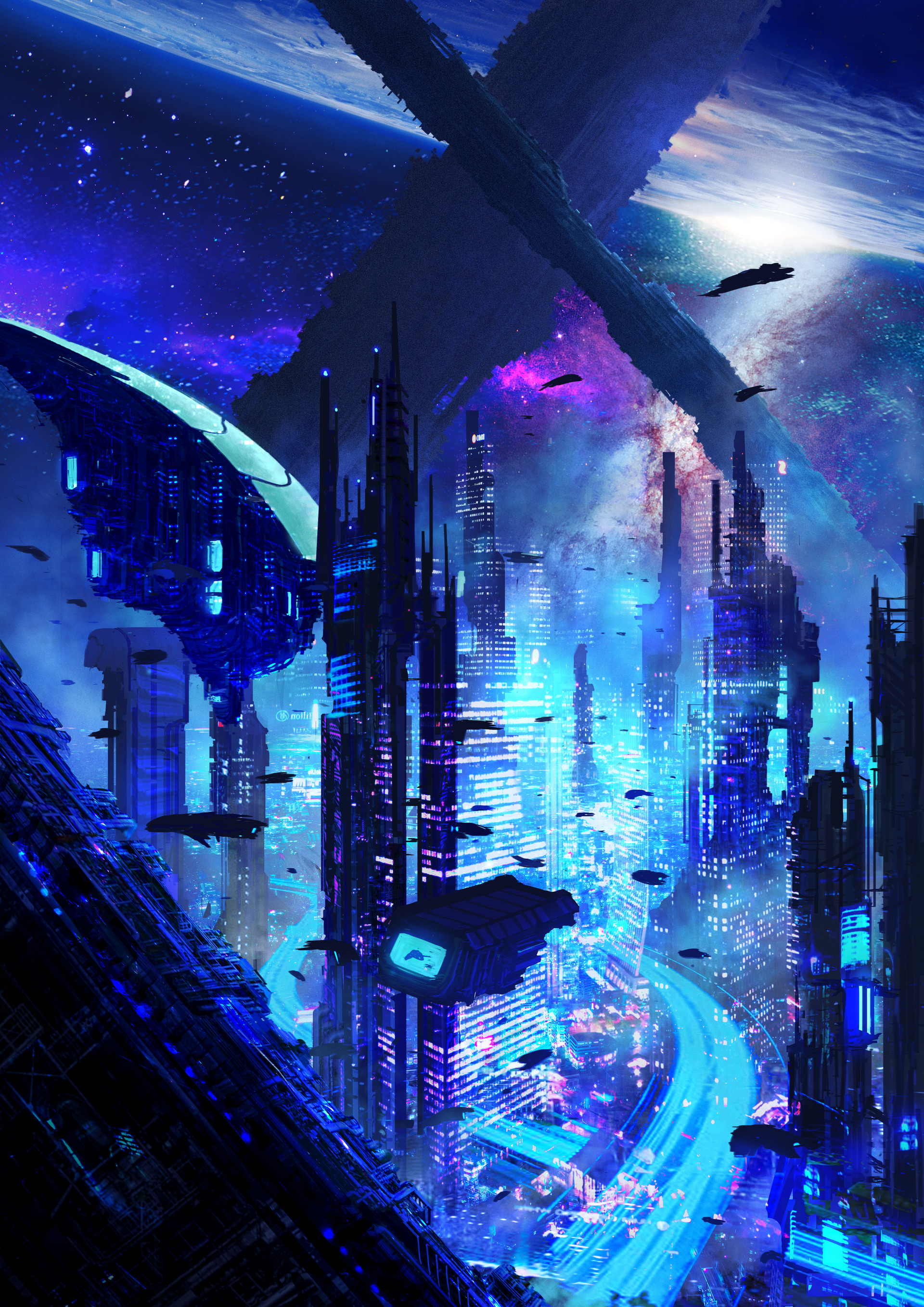 Future wallpaper for mobile phone
