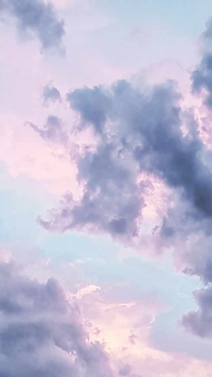 Pink, Blue and Purple Clouds Wallpaper