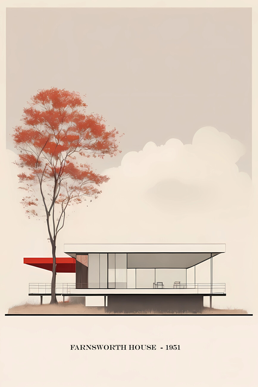 Farnsworth House by Ludwig Mies van der