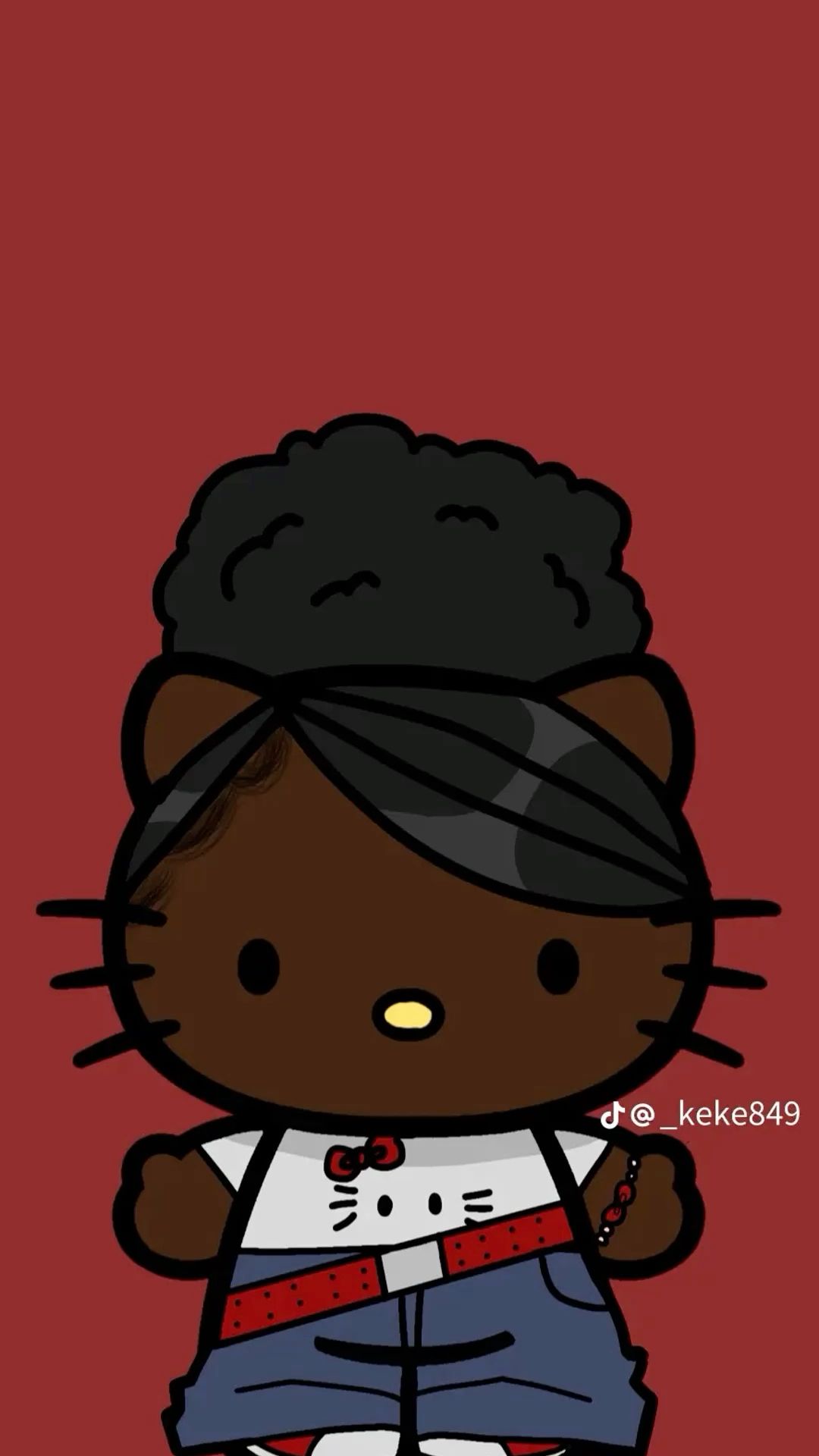 Hello kitty black skin wallpapers wallpaper cave