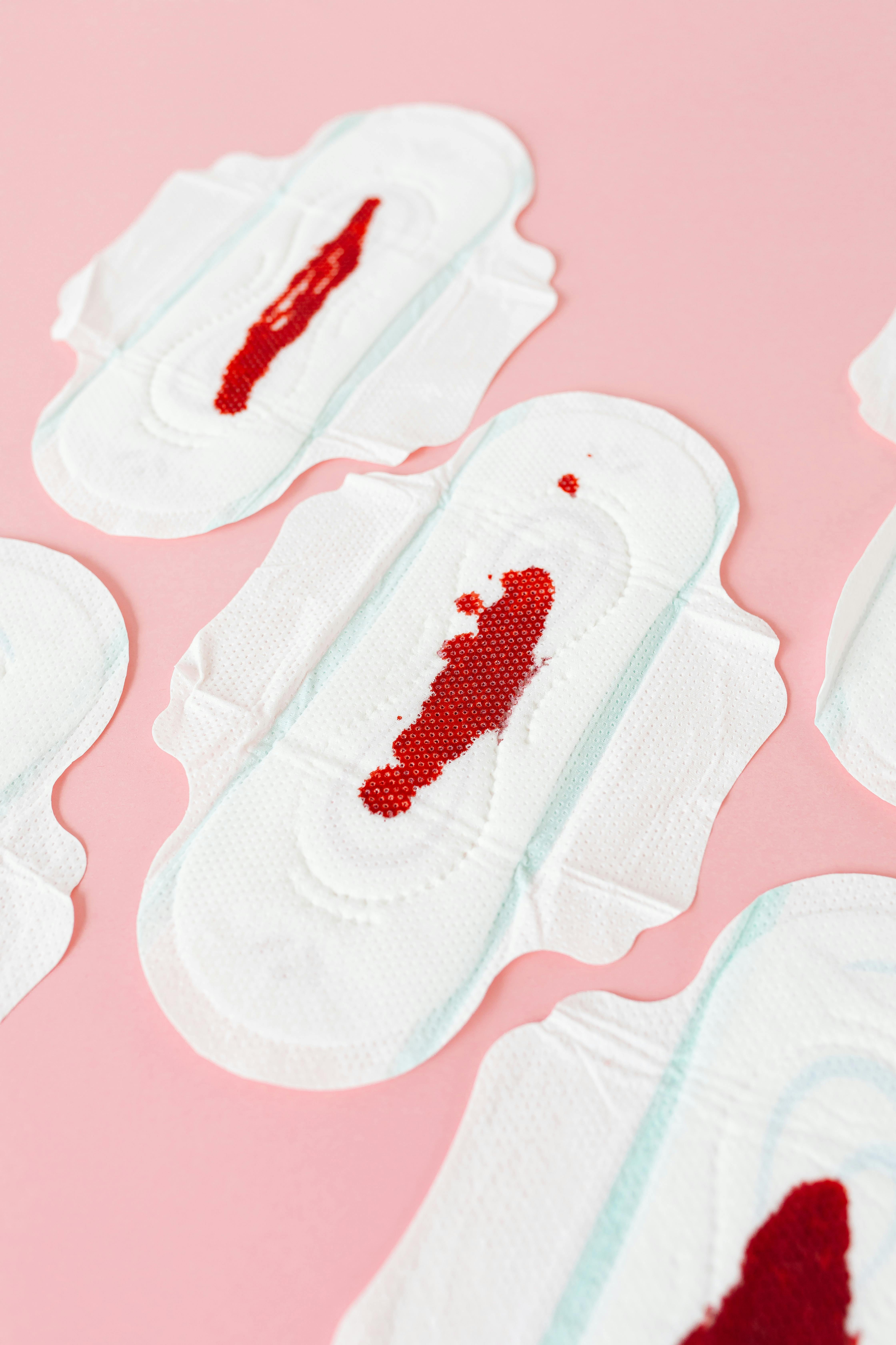 A Menstrual Pads with Blood · Free