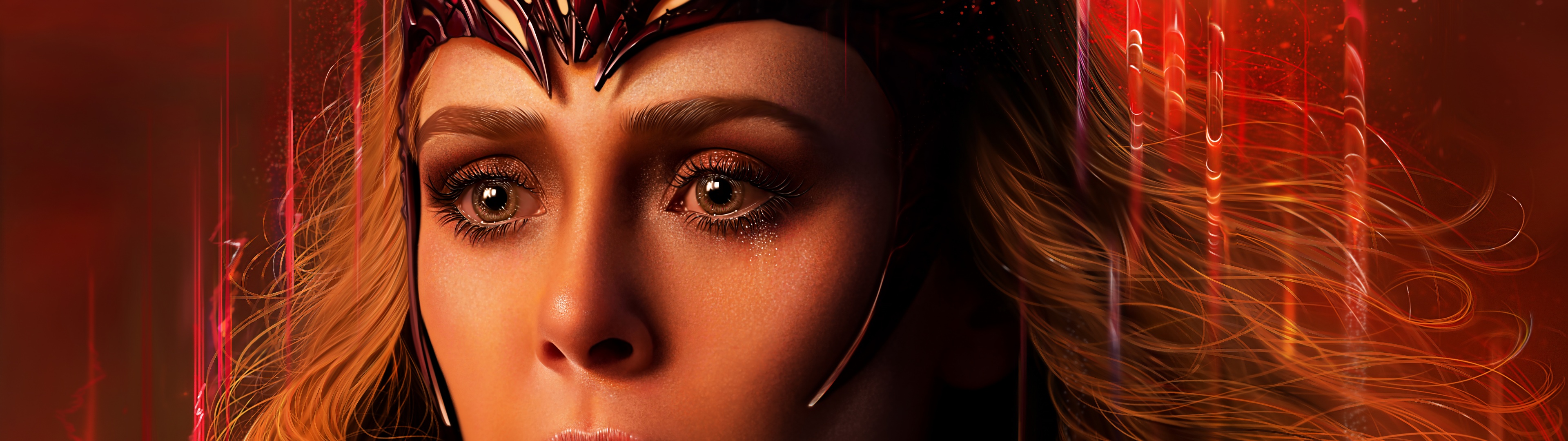 Elizabeth Olsen Wallpaper 4K, Scarlet