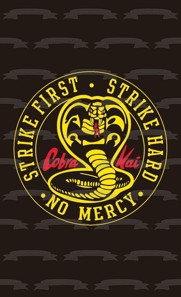 Cobra Kai Logo Karate TV Show Edible