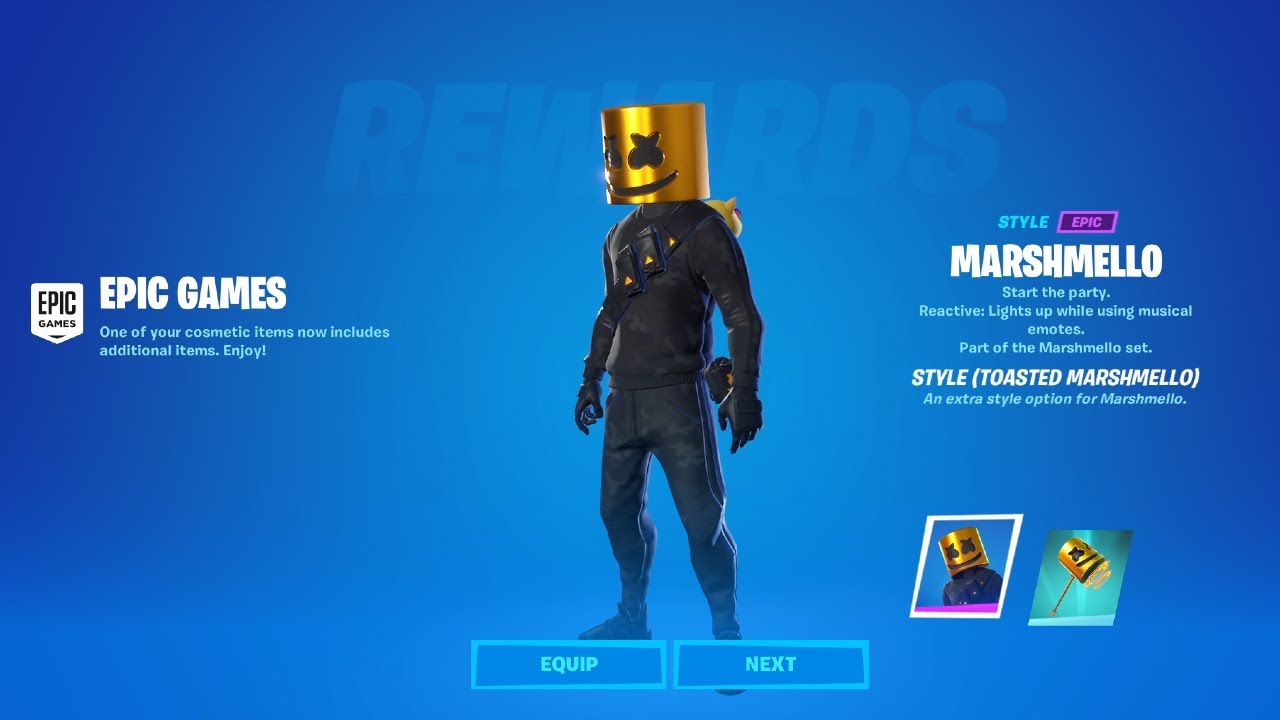 FREE GOLDEN MARSHMELLO STYLE. Fortnite