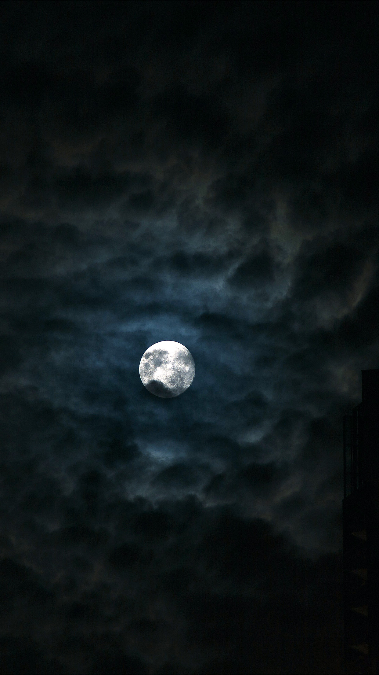 Moon Sky Dark Night Nature Black