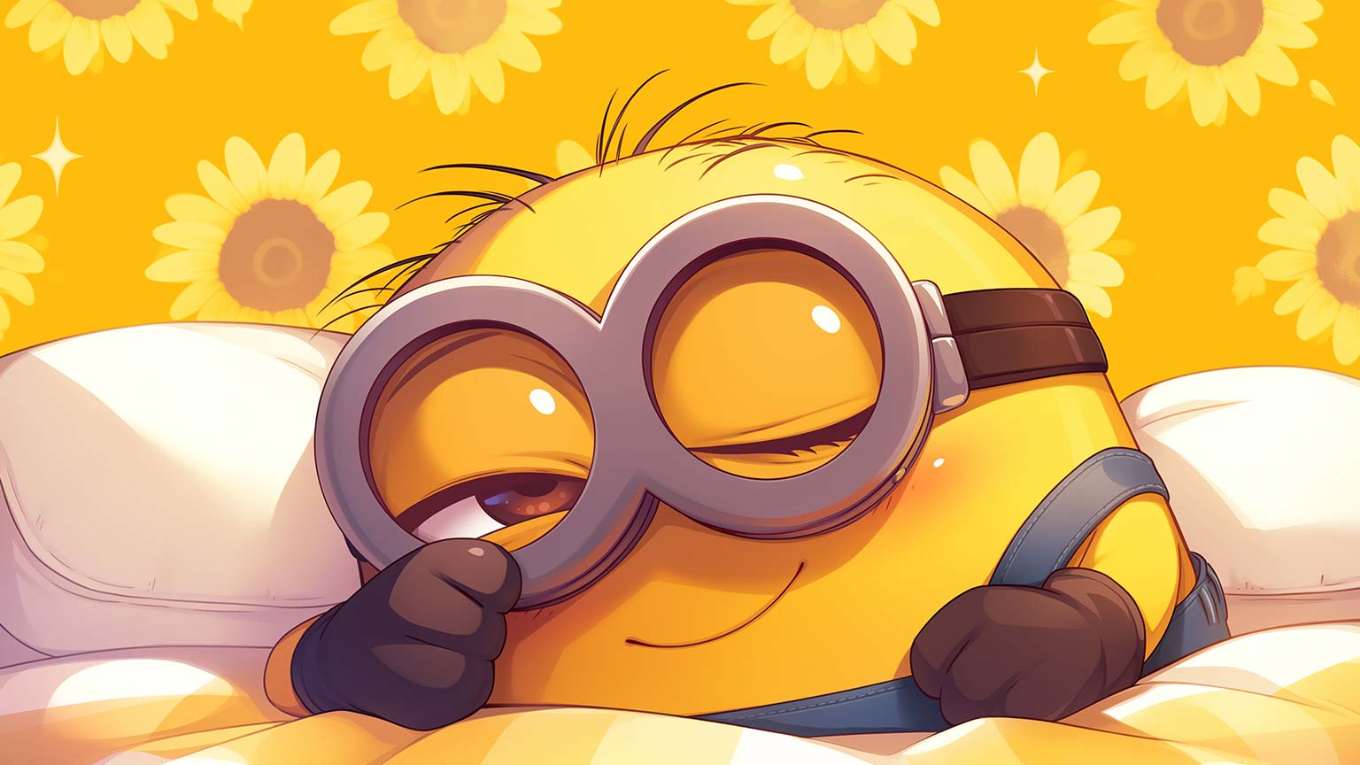 Bob the Minion Yellow Desktop Wallpaper