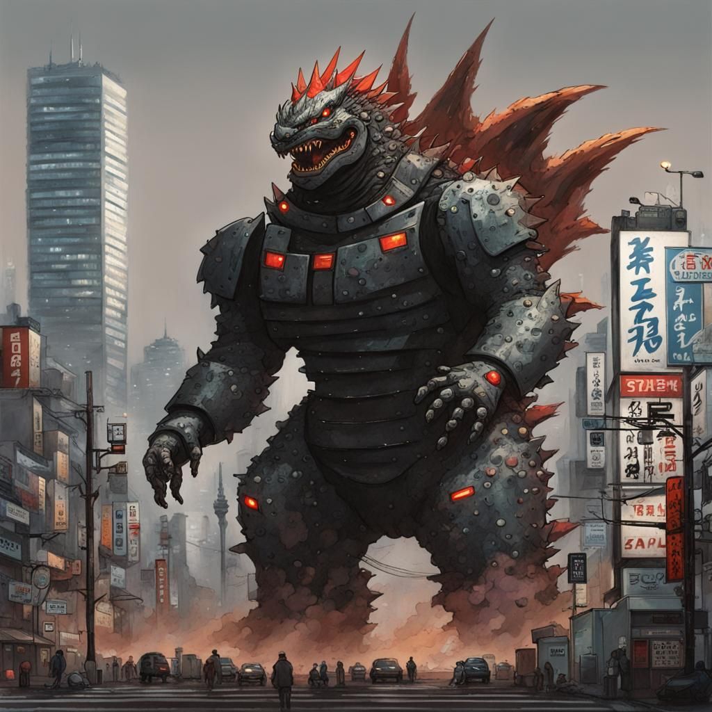Mecha Godzilla in Tokyo