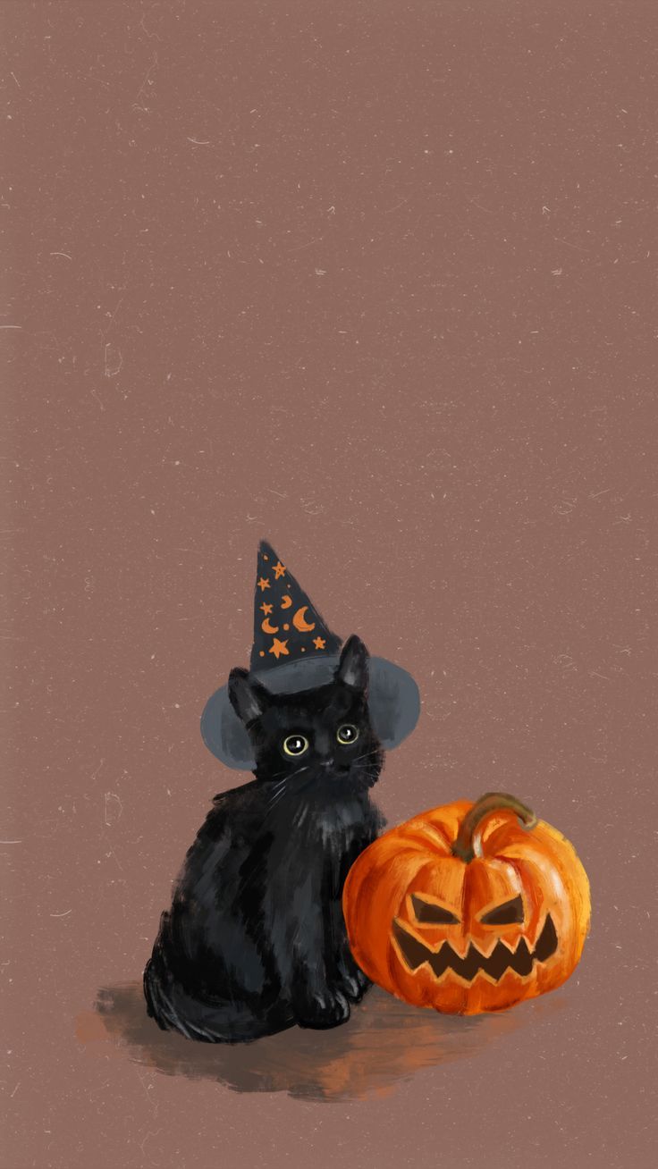 Halloween Cat Phone Screensaver :)