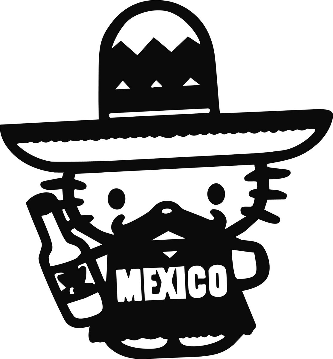 Mexico Hello Kitty Decal- Vinyl