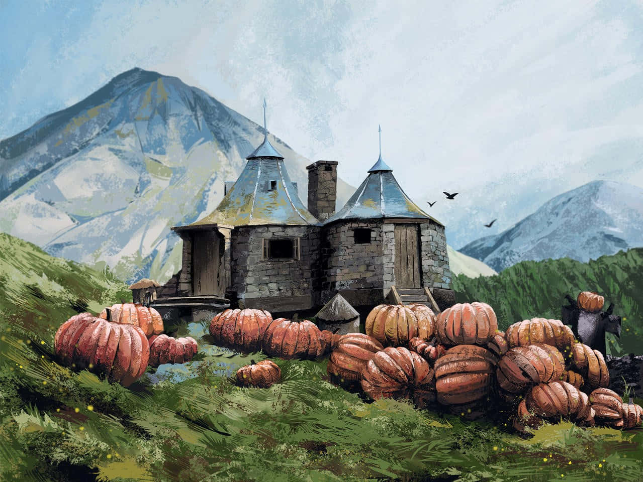 Hut in the Forbidden Forest Wallpaper