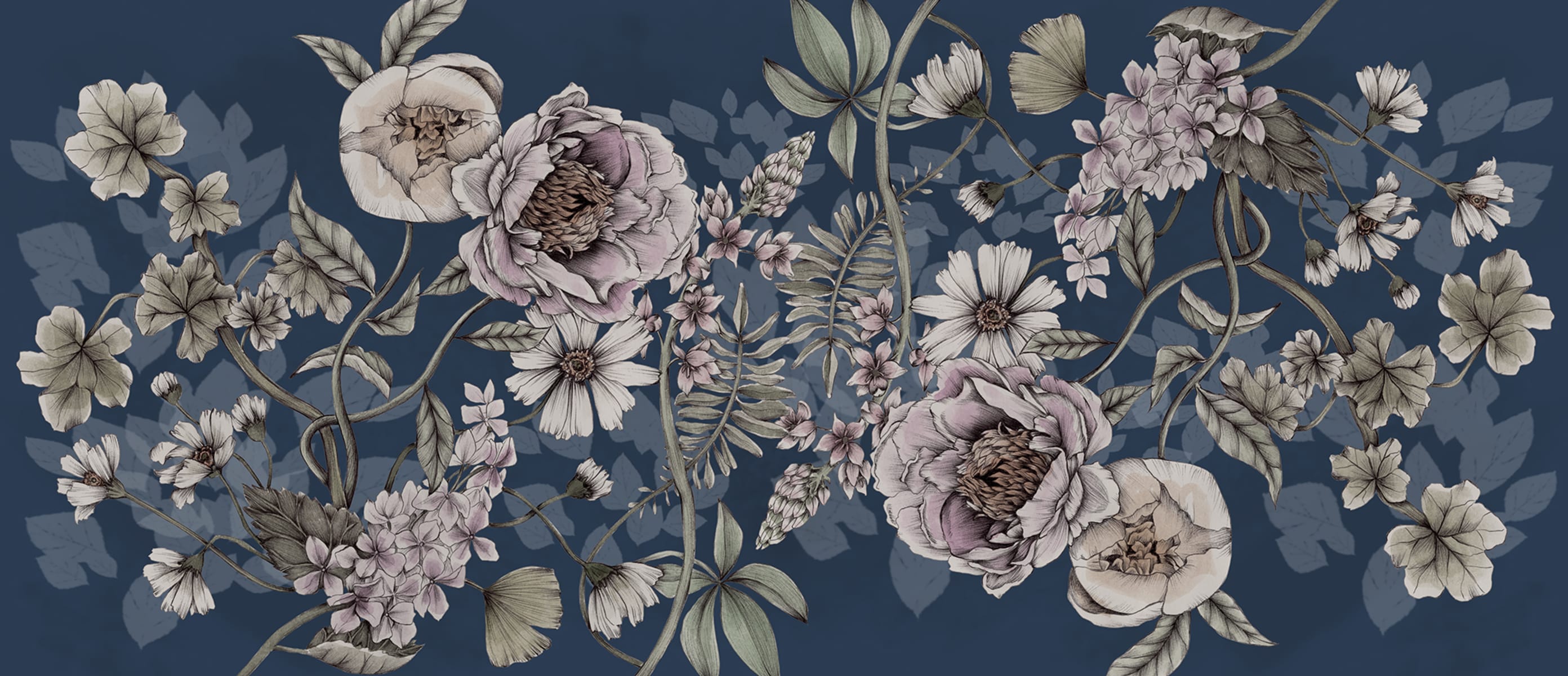 Spring Flower, Dark Blue