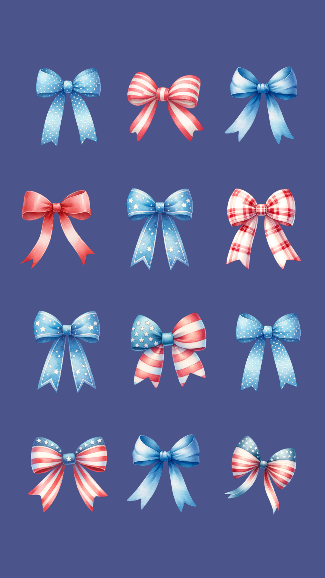 Coquette Patriotic iPhone Wallpaper