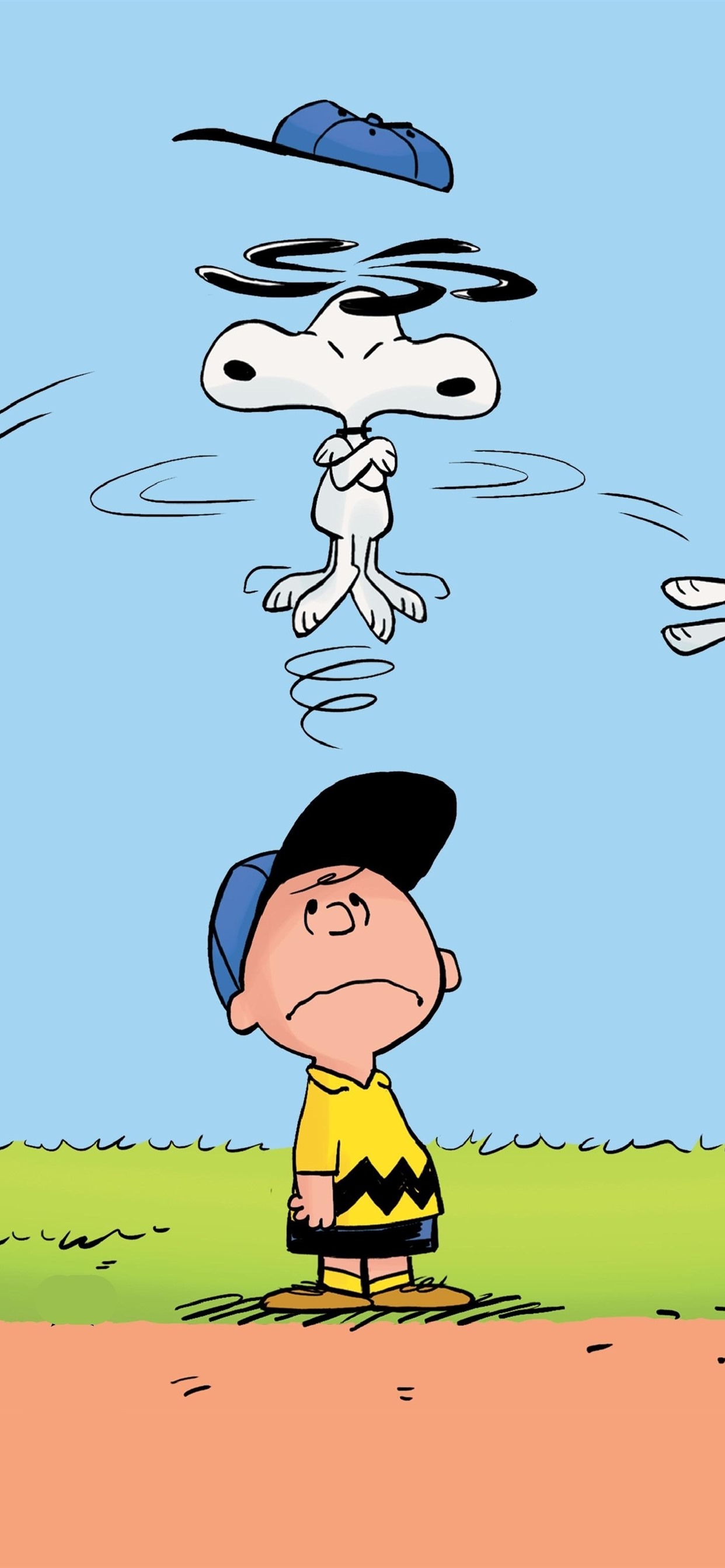 Charlie Brown, Snoopy, anime 1242x2688