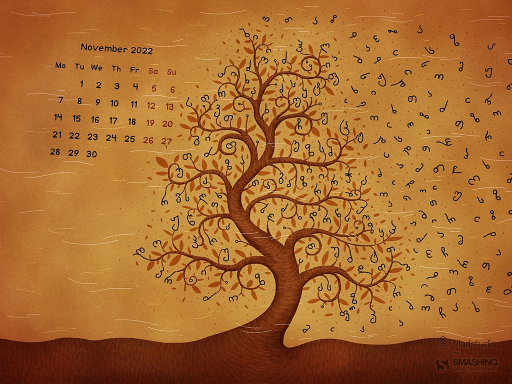 November 2022 Desktop Wallpaper