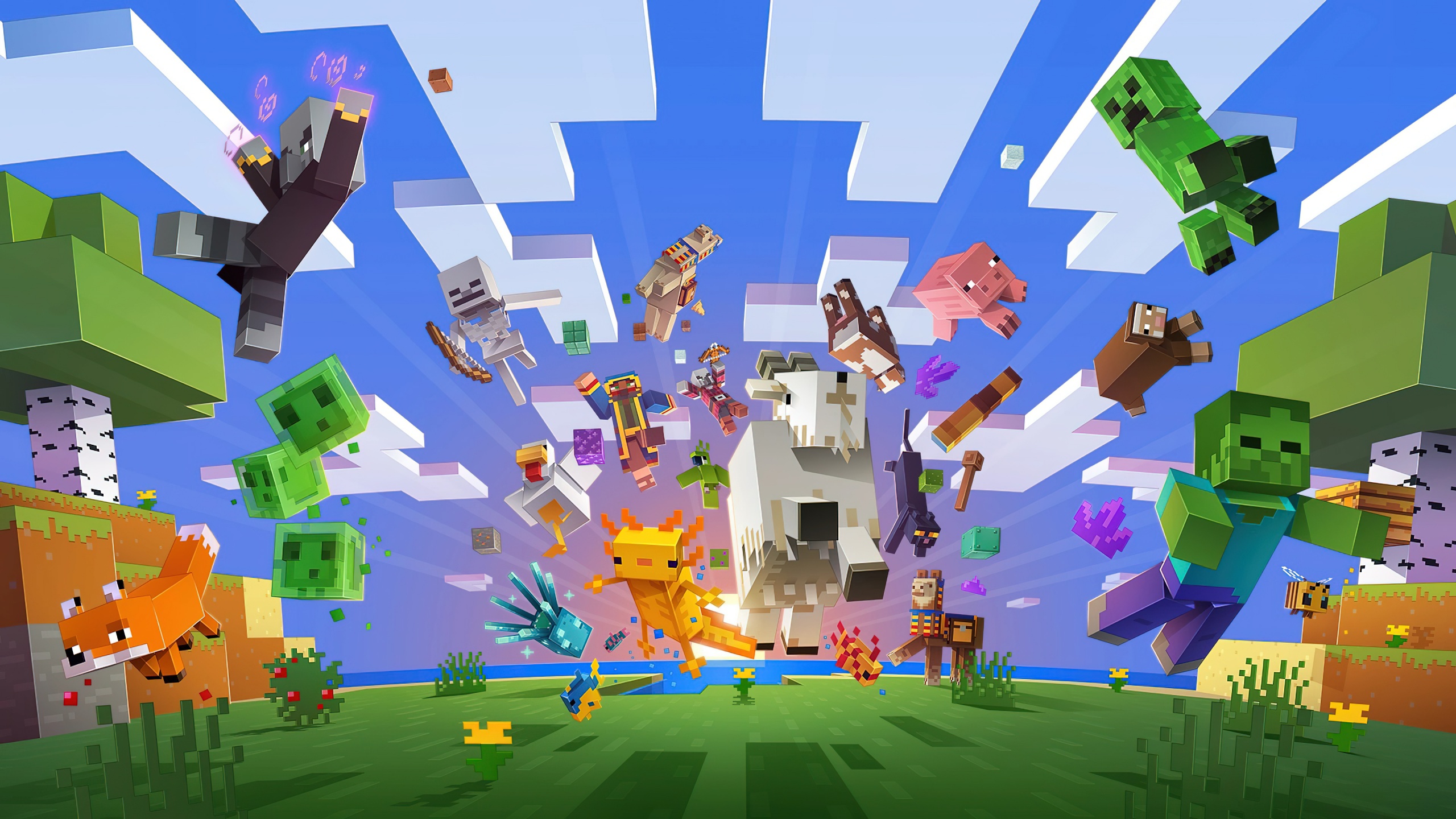 Minecraft Wallpaper 4K, Game poster