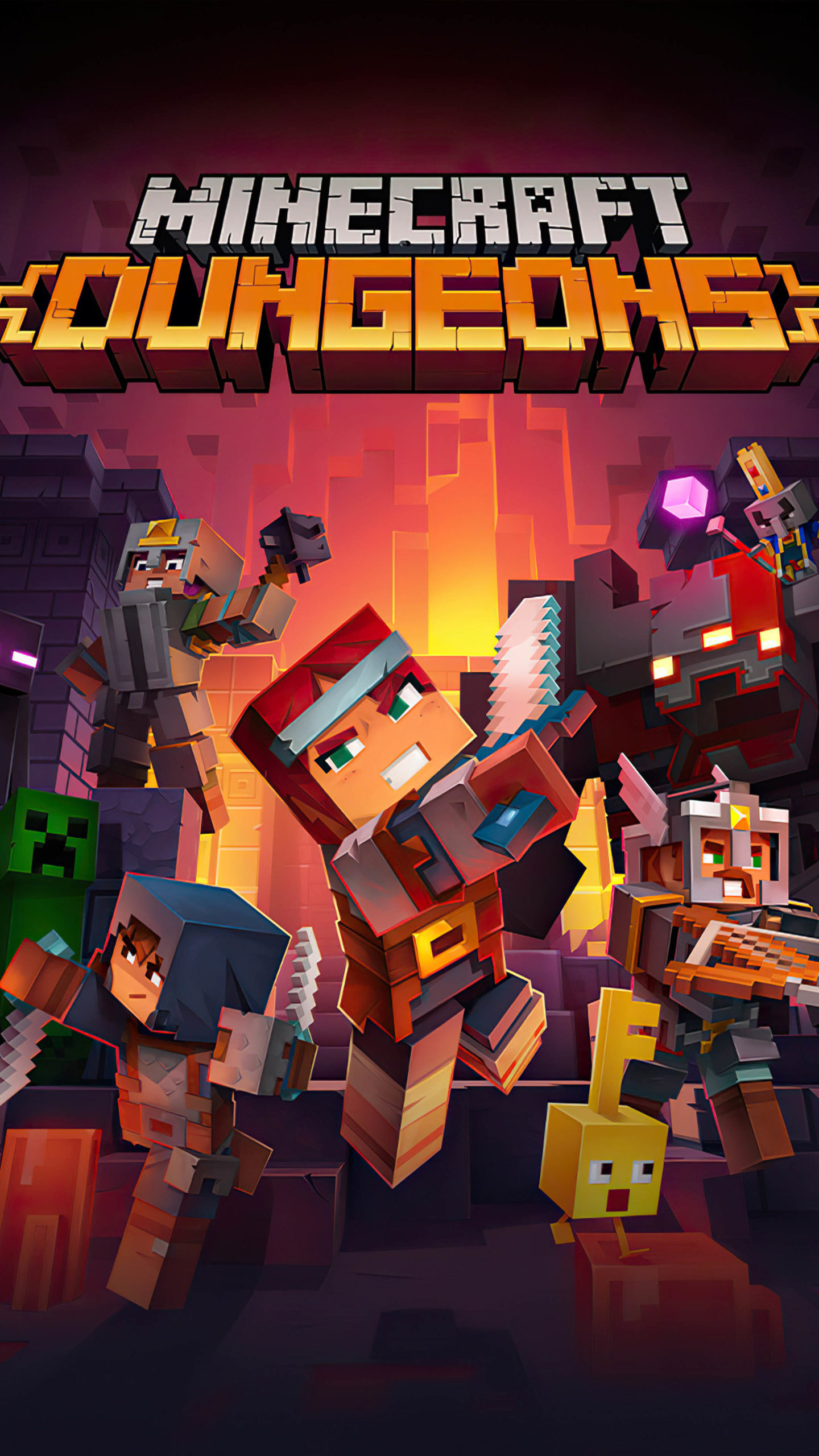 Minecraft Dungeons Game Poster 4K Ultra