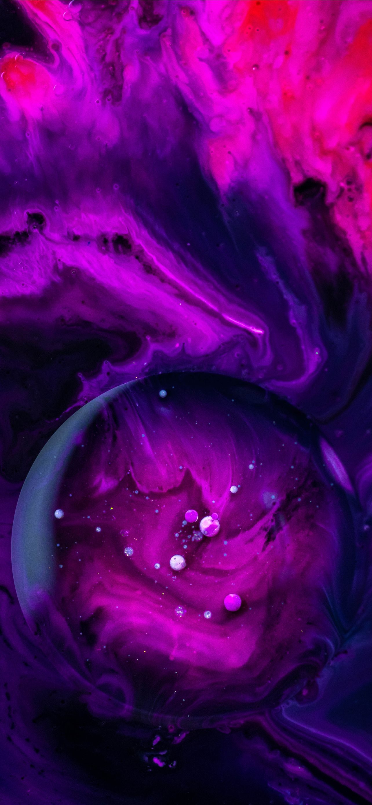 purple and black abstract painting