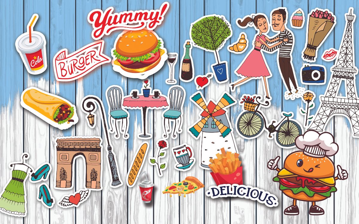 Fast Food Wallpaper Design