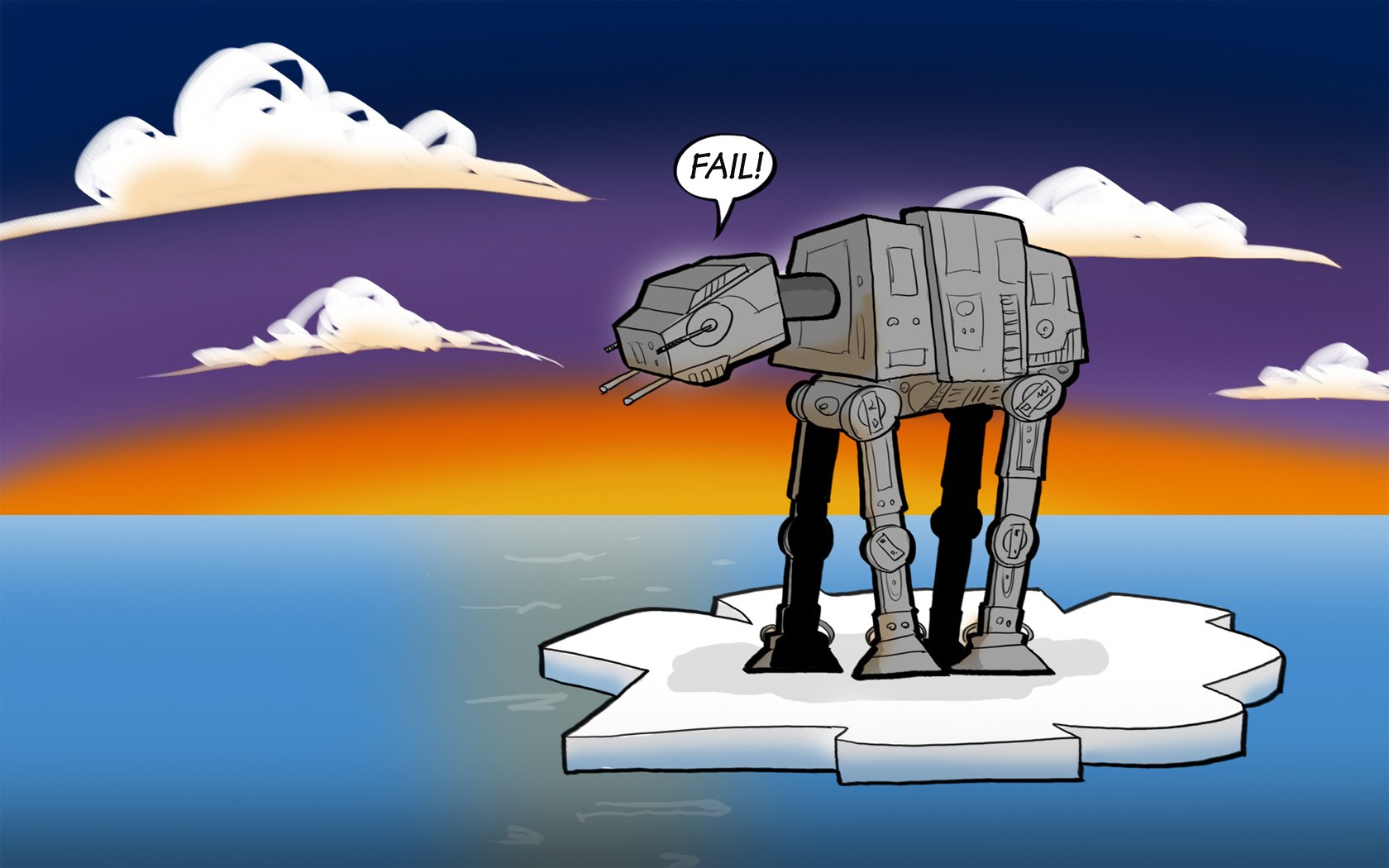 Download AT AT Walker Funny Star Wars