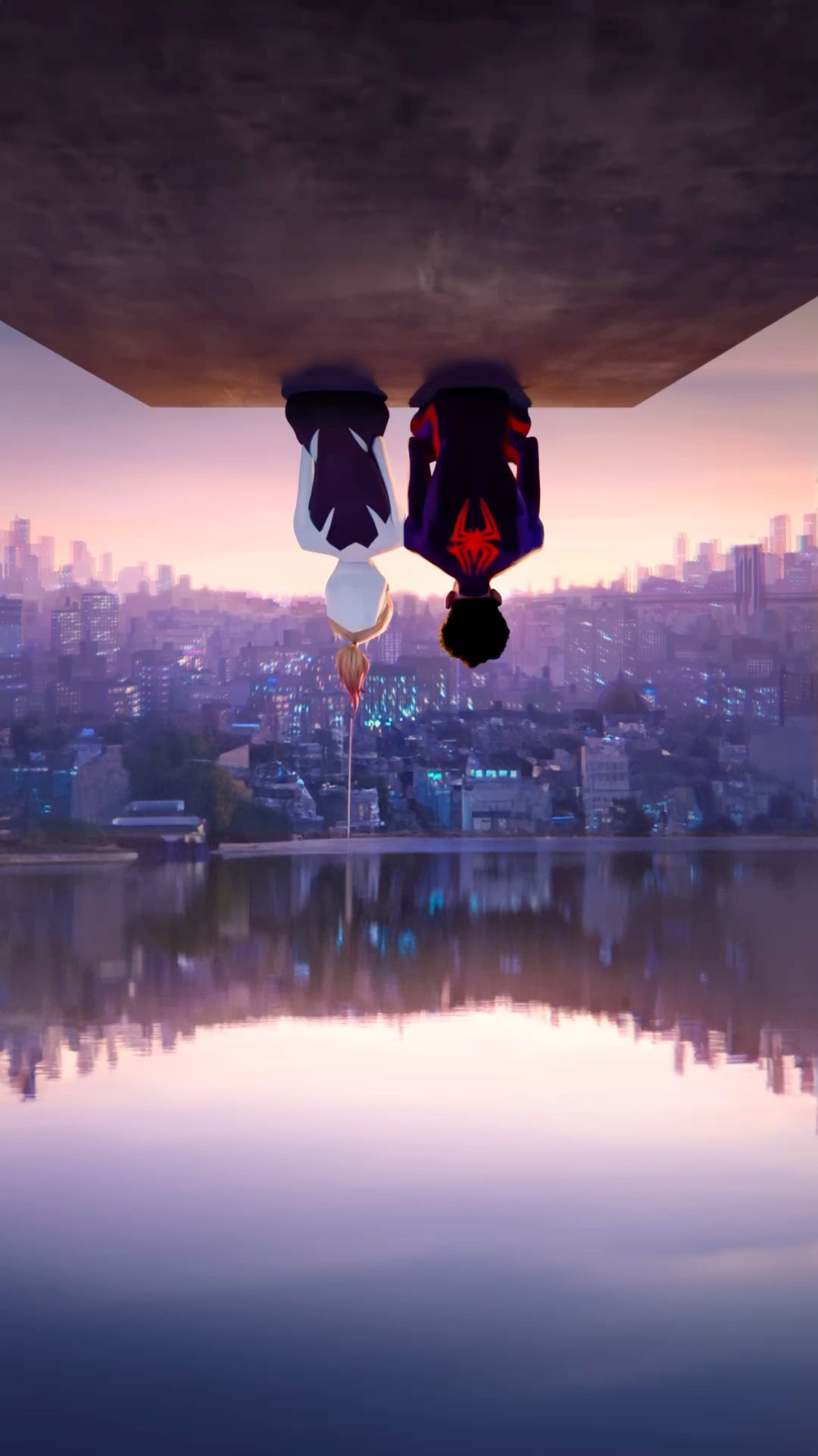 Wallpaper Miles Morales & Spider Gwen