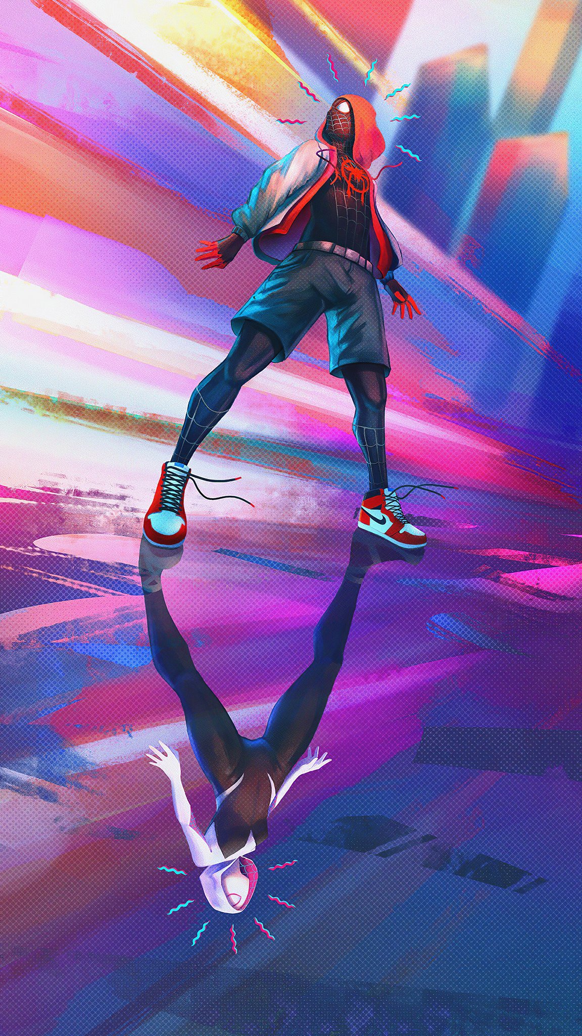 Miles Morales and Gwen Stacy wallpaper
