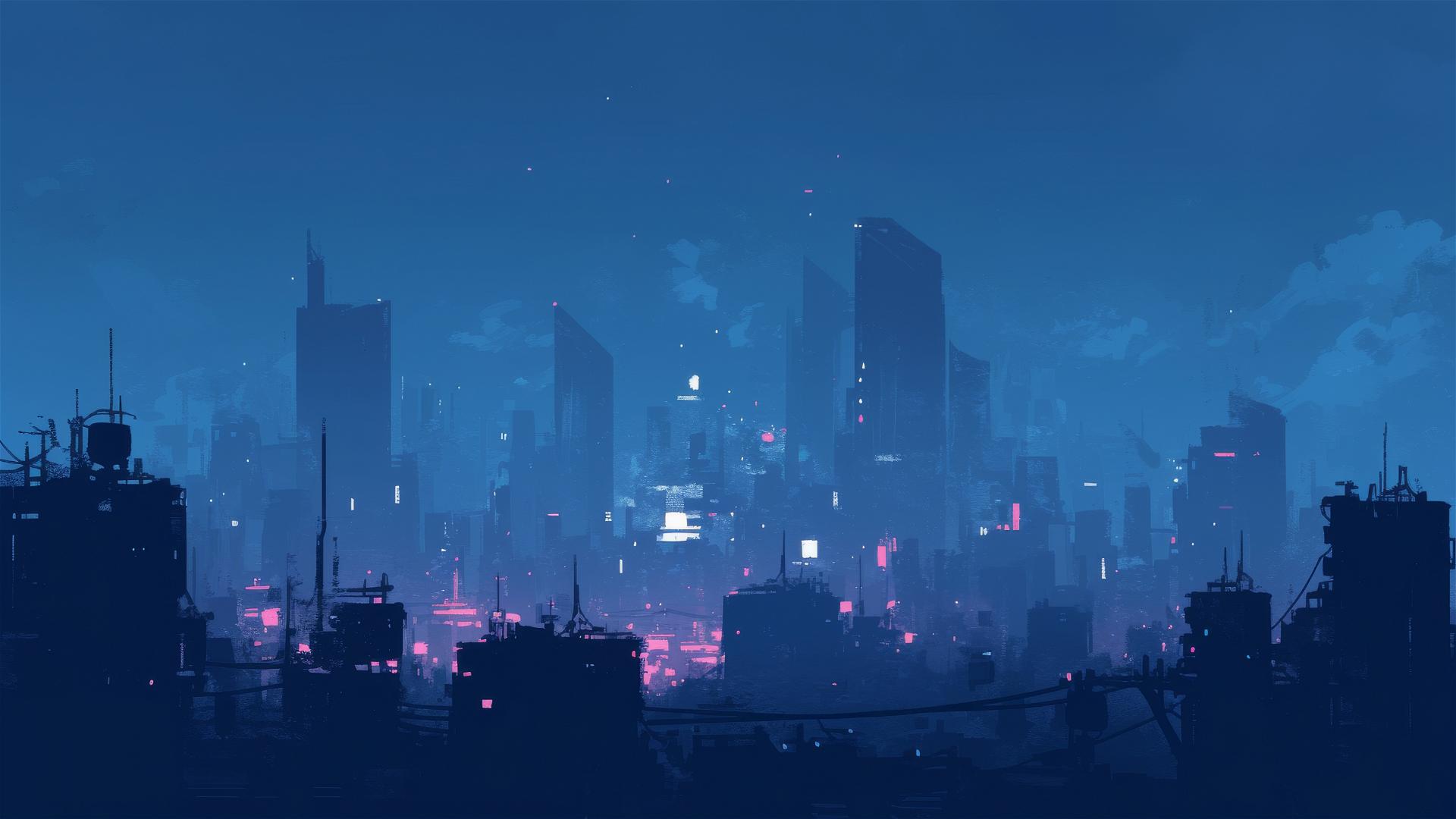 4K HD Wallpaper: New York City neonpunk