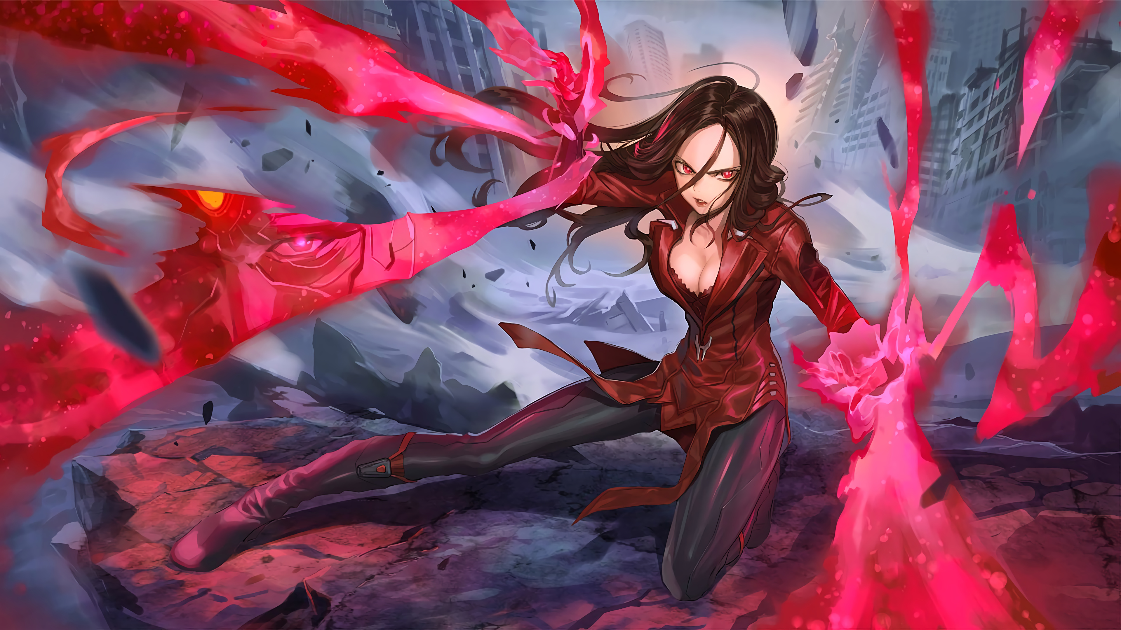 Scarlet Witch 4K Wallpaper .2122