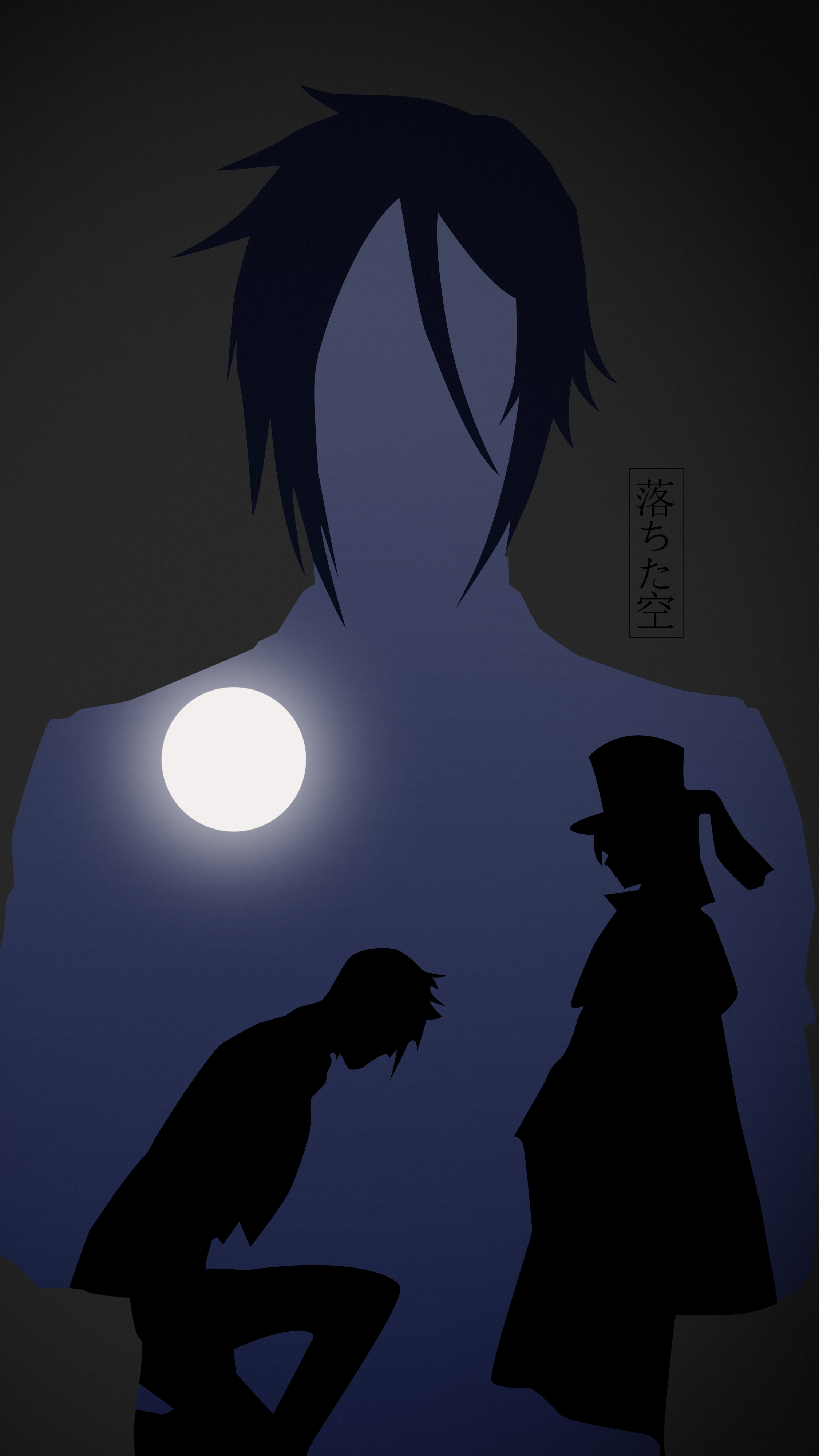 Ciel and Sebastian. (Wallpaper), r