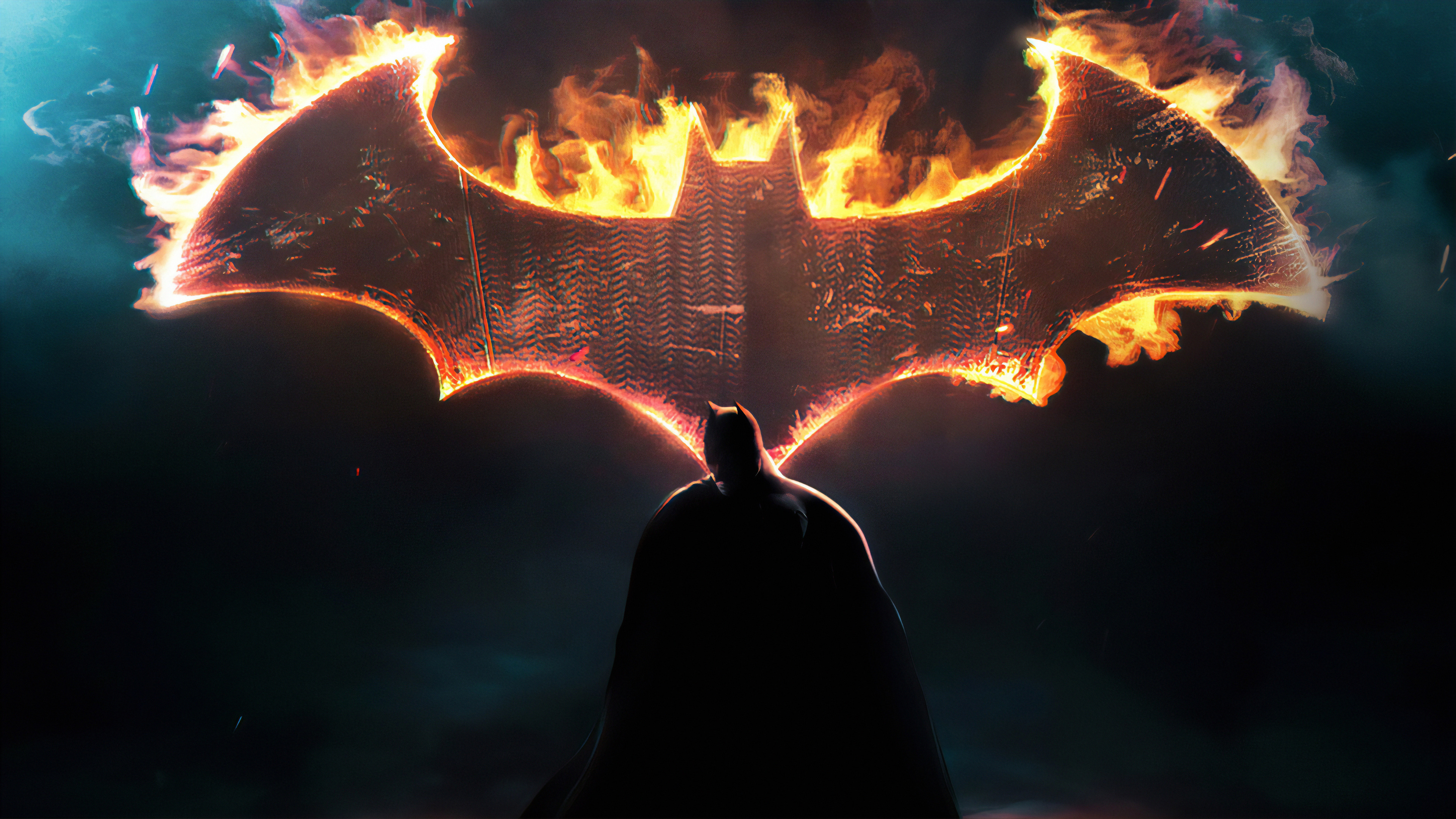 Batman Dark Knight Logo 4K Wallpaper