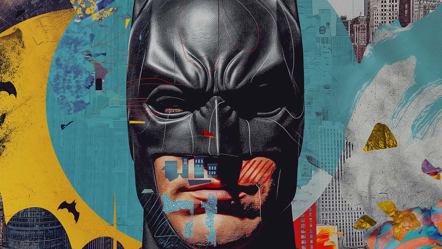 Batman Abstract Mixed Desktop Wallpaper