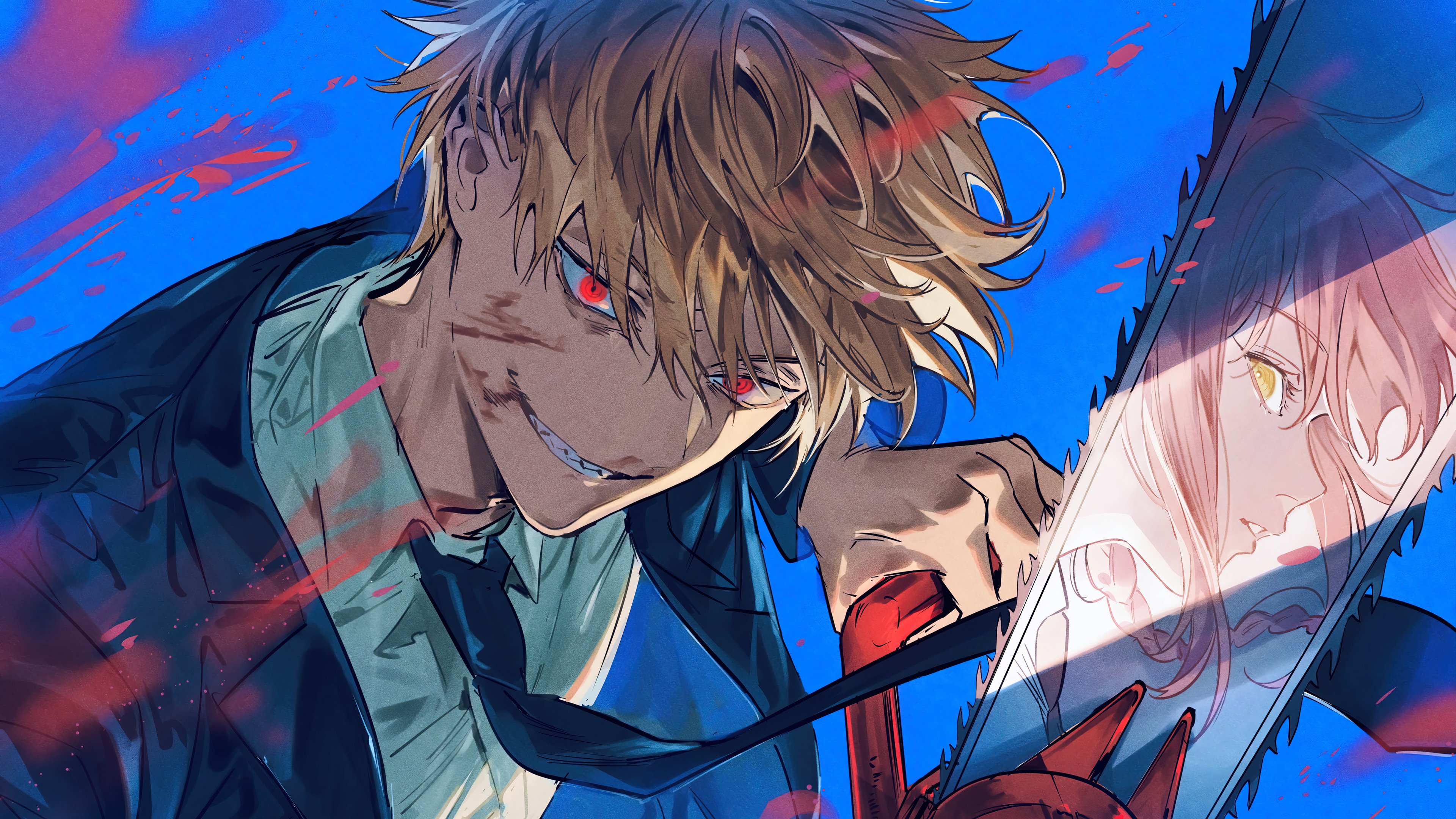 Denji Chainsaw Man Anime Wallpaper 4k