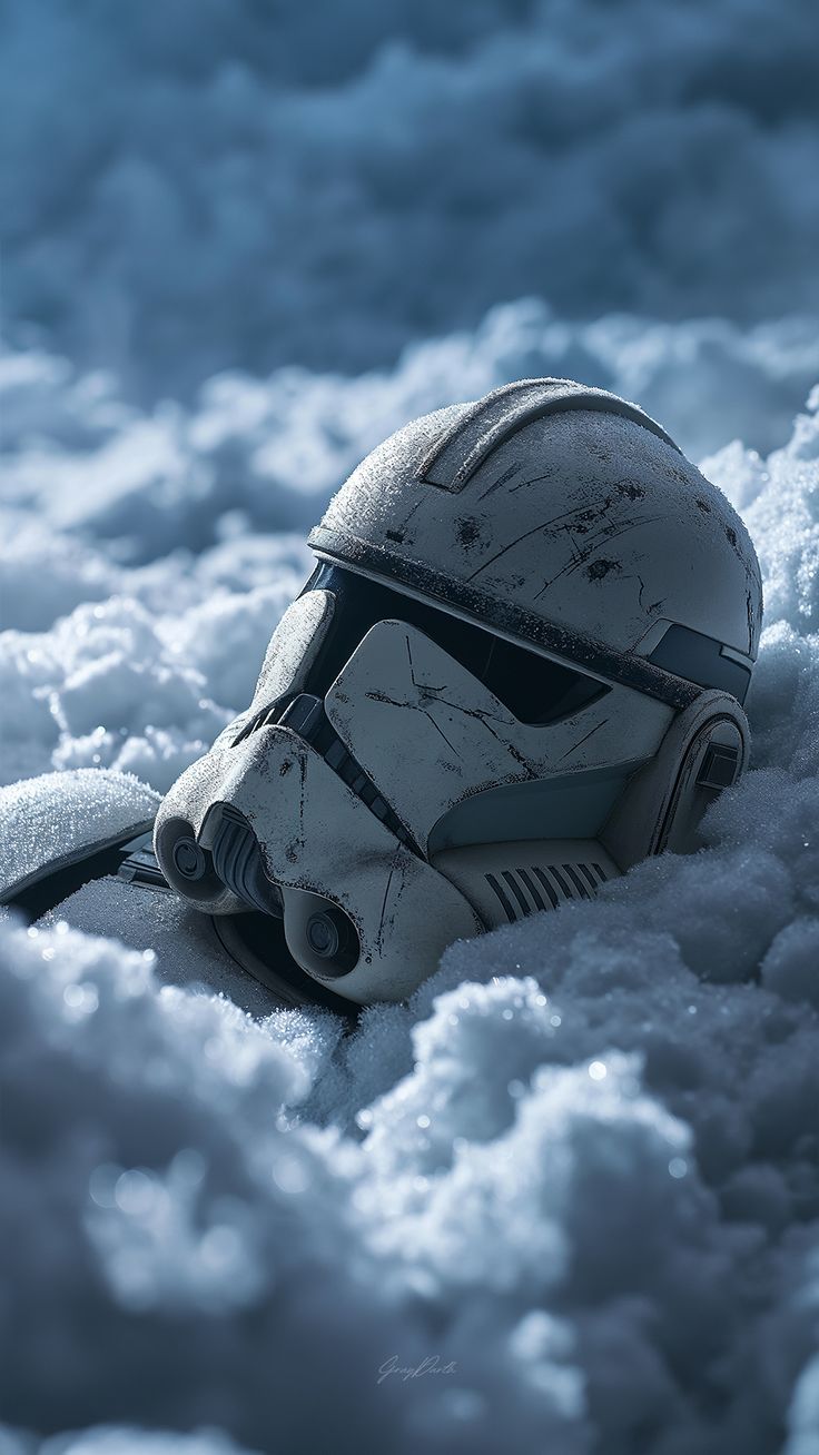 Clone Helmet Phase 2 Snow. Vertical