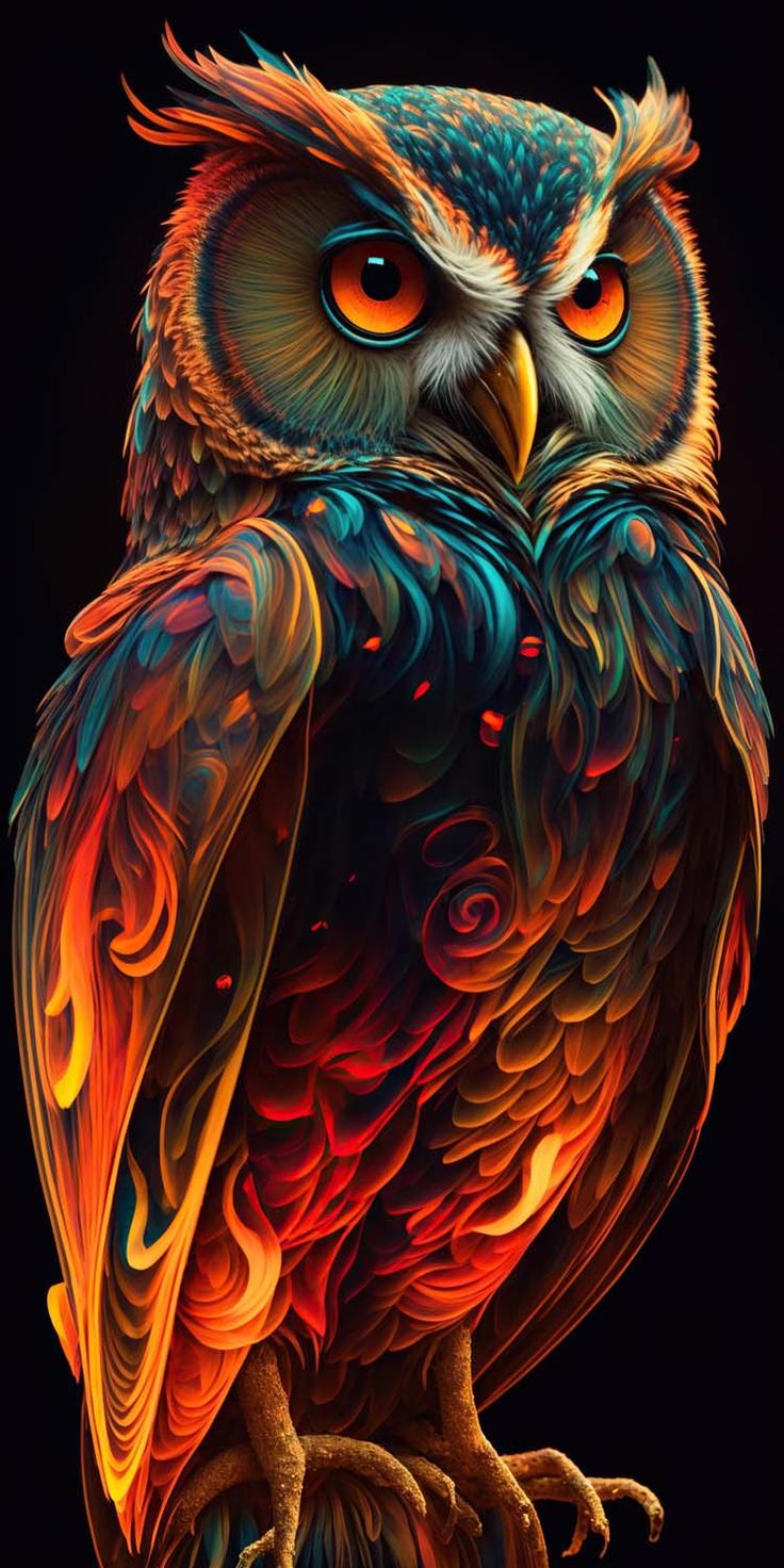 Super Owl iPhone Wallpaper HD