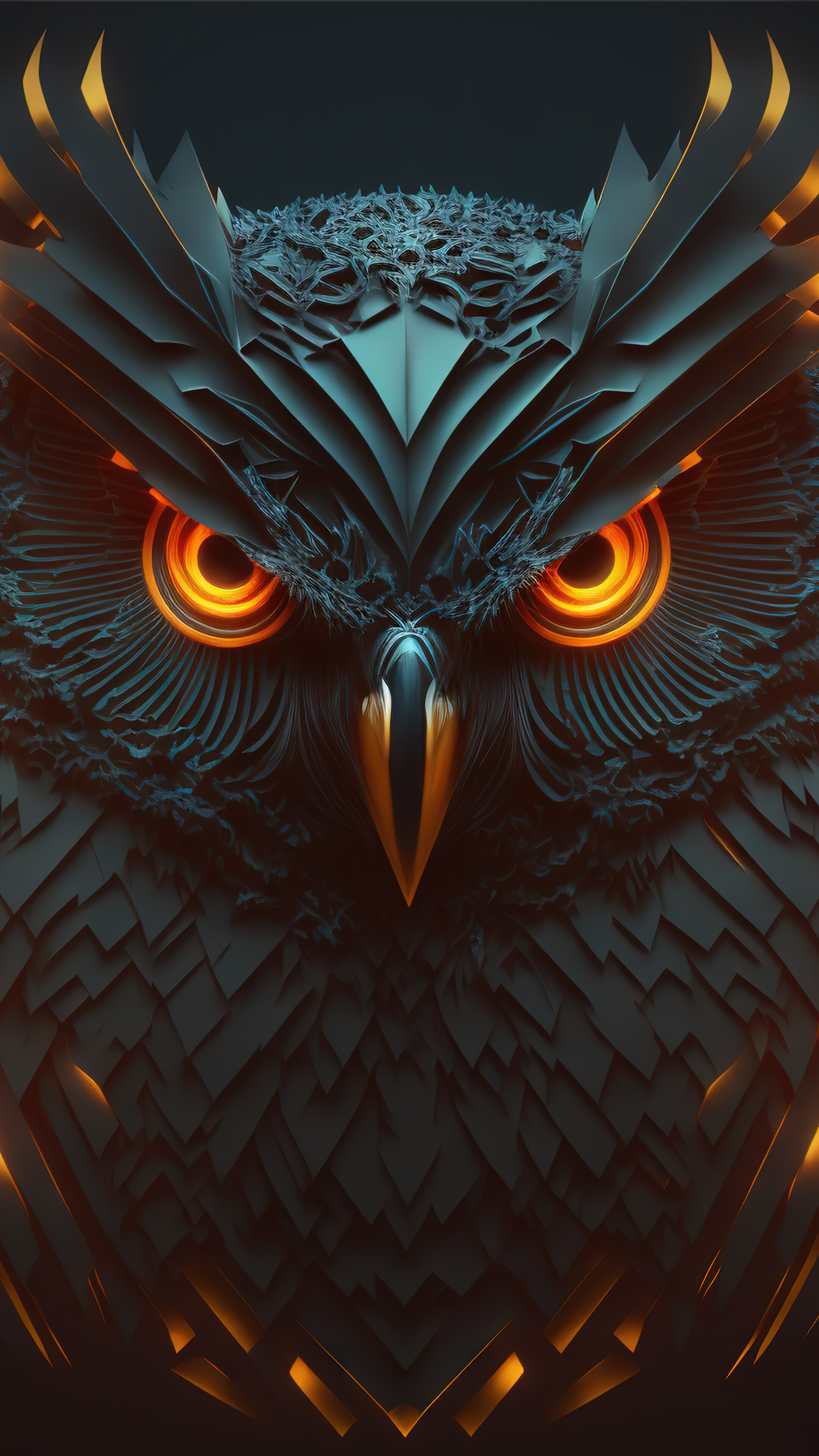 Owl Background 4K Wallpaper iPhone HD