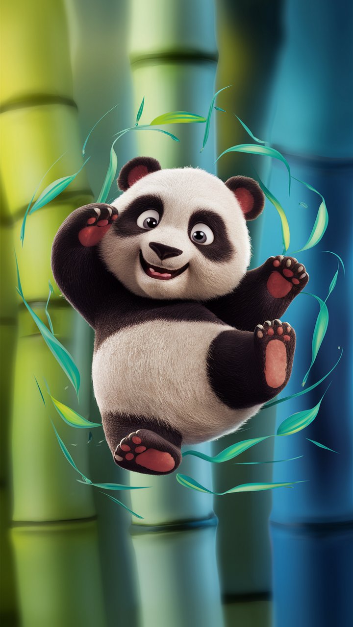Cute Kung Fu Panda Illustrations