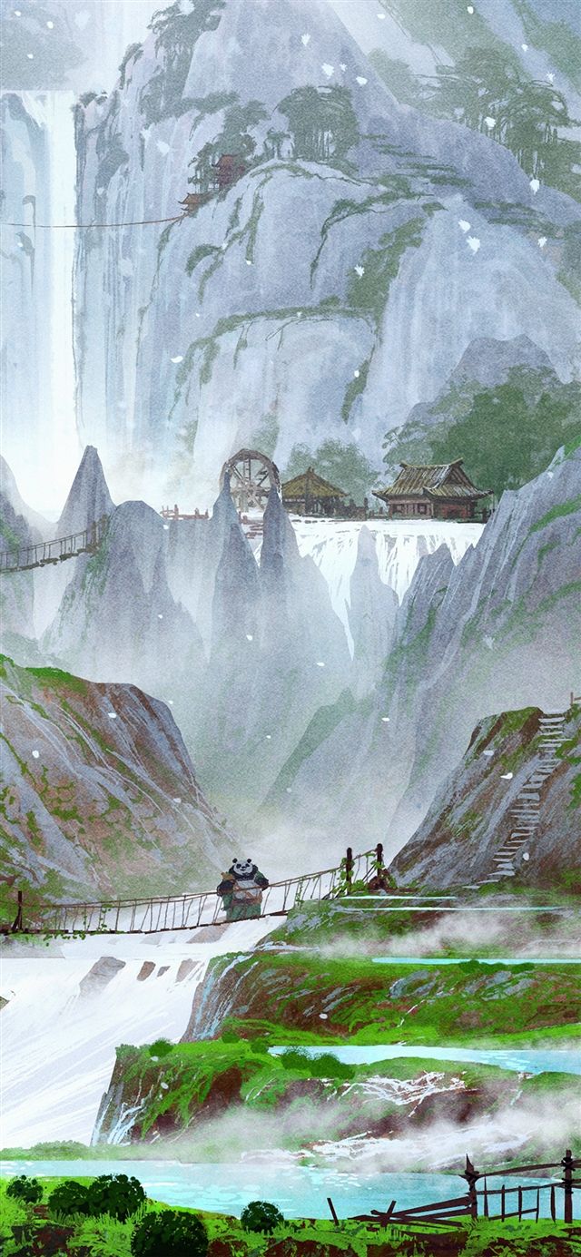 Kungfu panda background art film iPhone