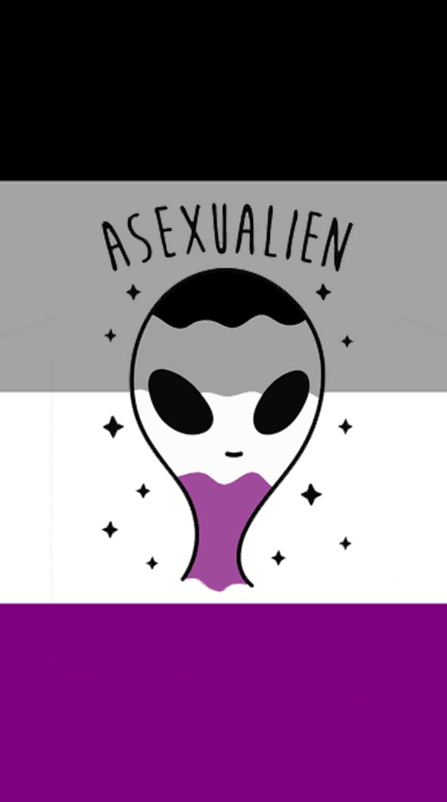 Radiant Pride of Asexuality Wallpaper