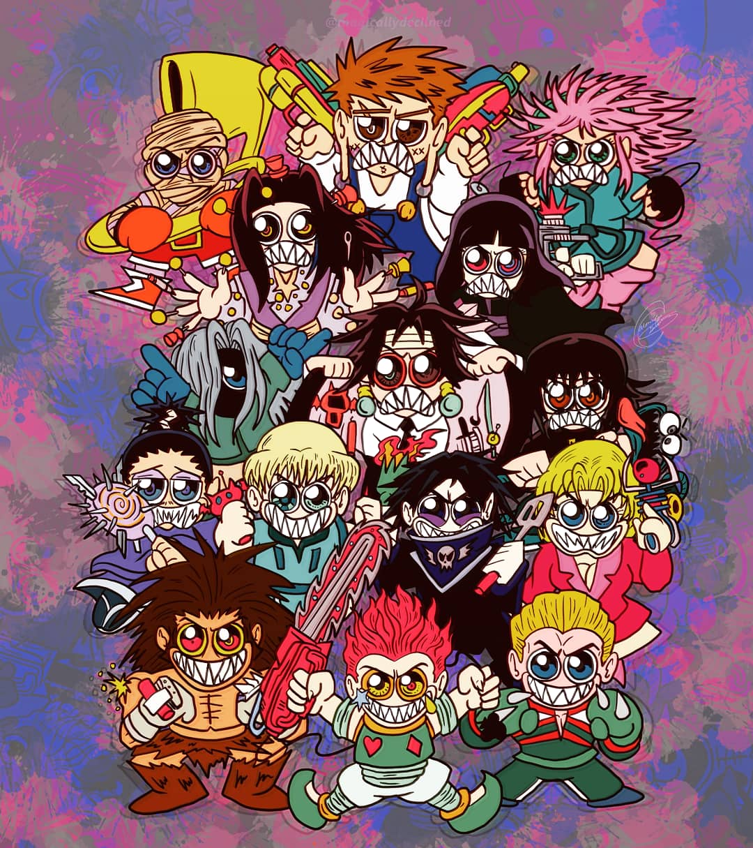 The Phantom Troupe in vol 13's art