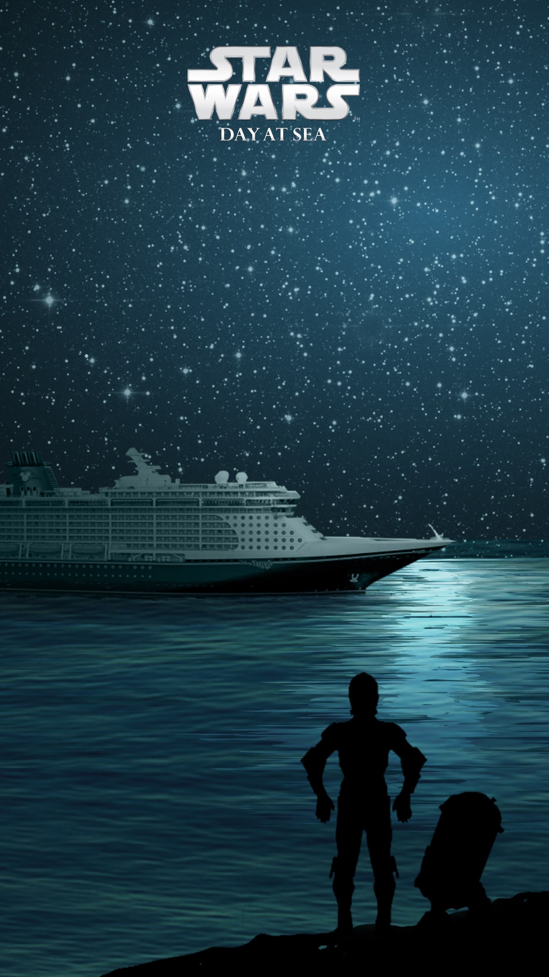 Star Wars Day at Sea Digital Wallpaper