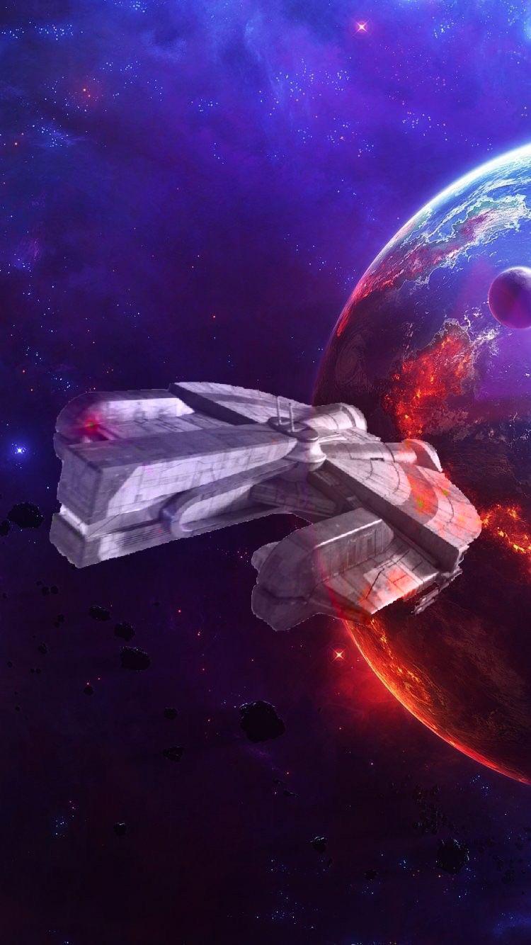 Ebon Hawk phone wallpaper