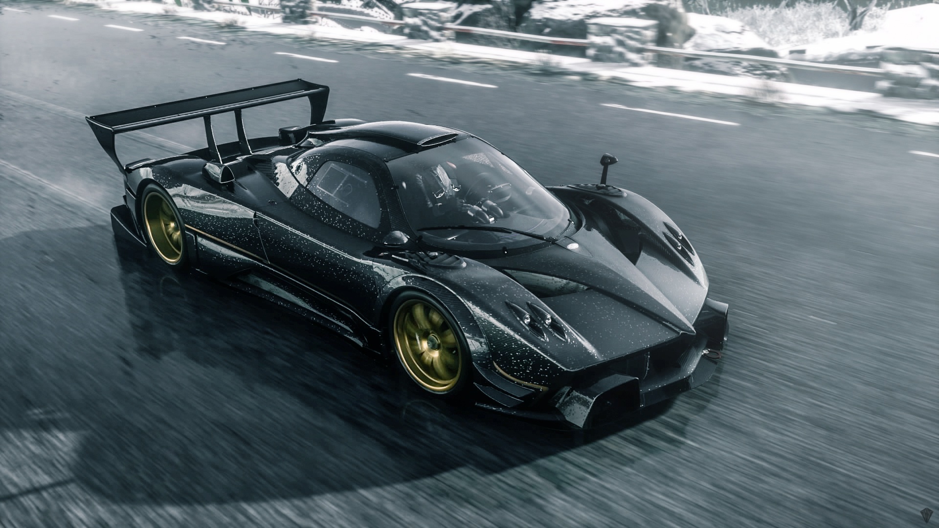 Wallpaper car, Pagani, race, speed, Zonda R, Track, Spoiler for mobile and desktop, section суперкары, resolution 1920x1080