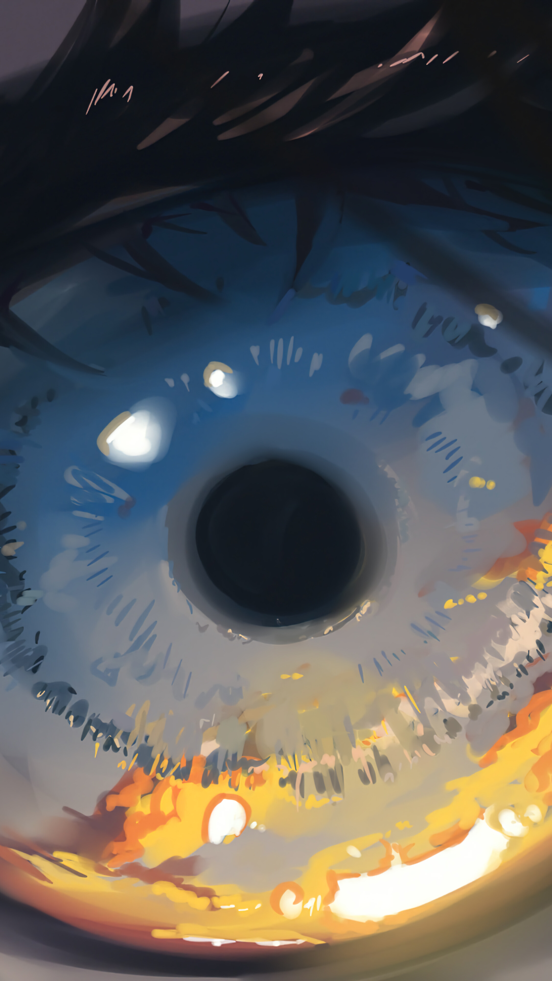 Beautiful Eye Anime Wallpaper iPhone