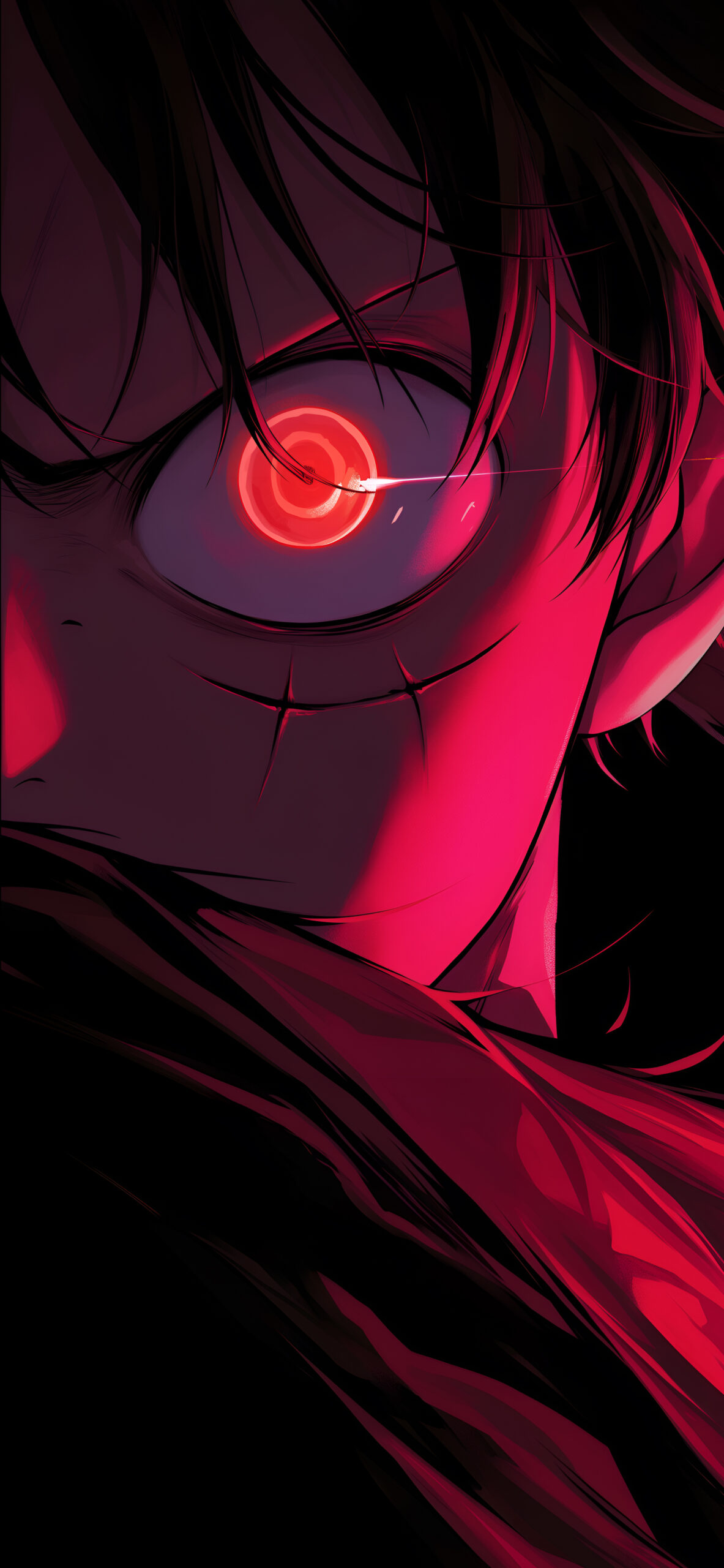 Anime One Piece Red Glowing Eyes