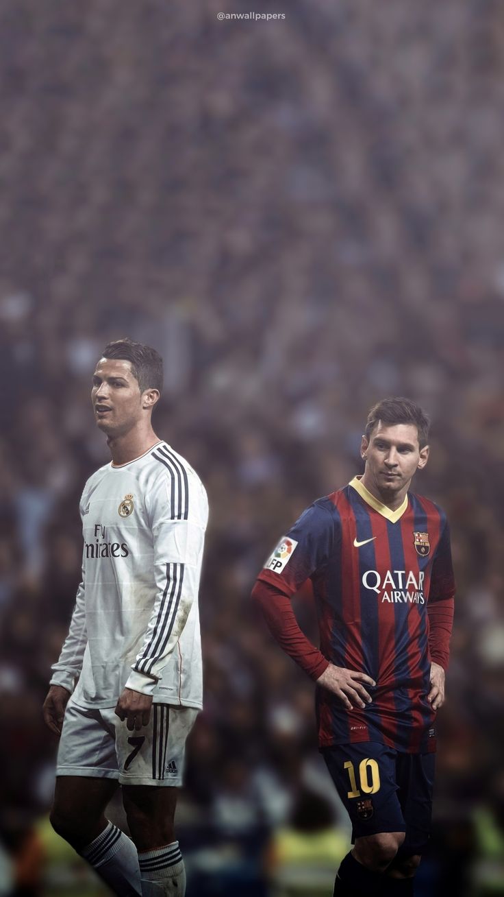 Cristiano Ronaldo and Messi wallpaper