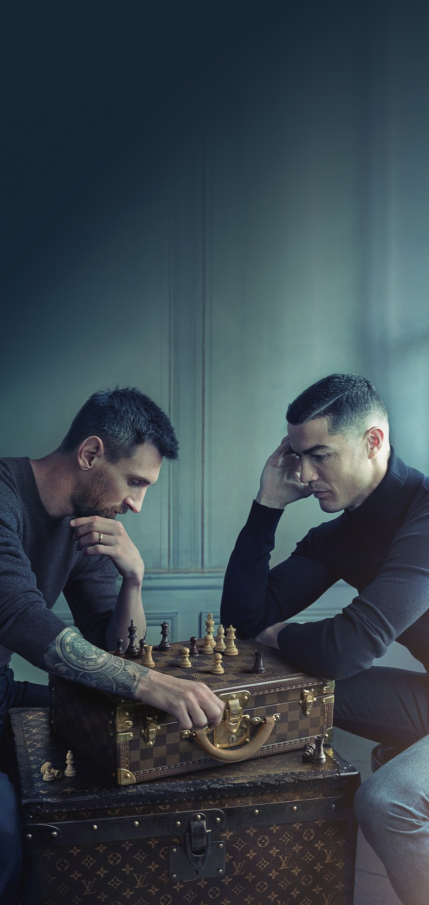 Messi x Ronaldo mobile wallpaper