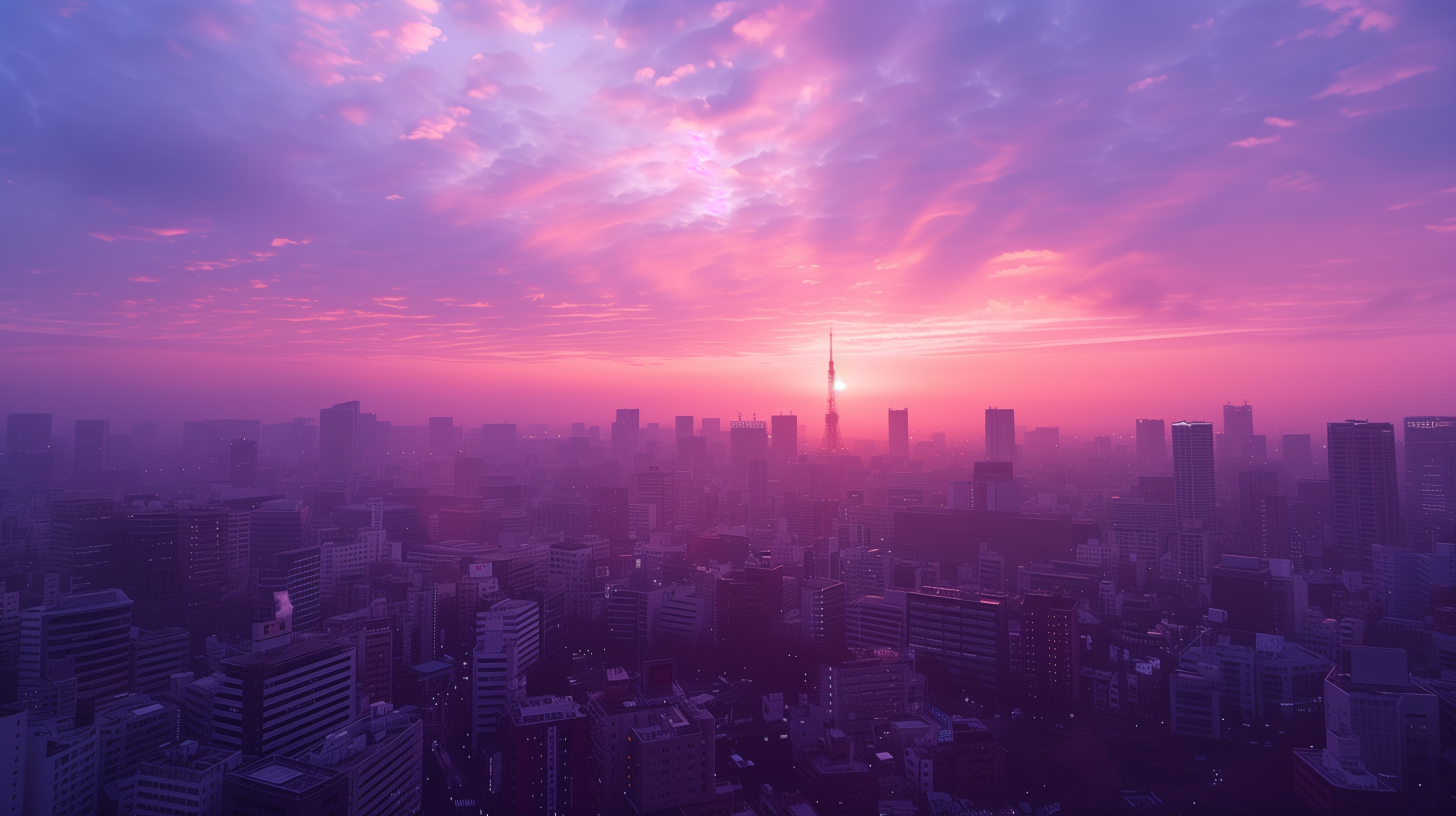 Tokyo Skyline Sunset