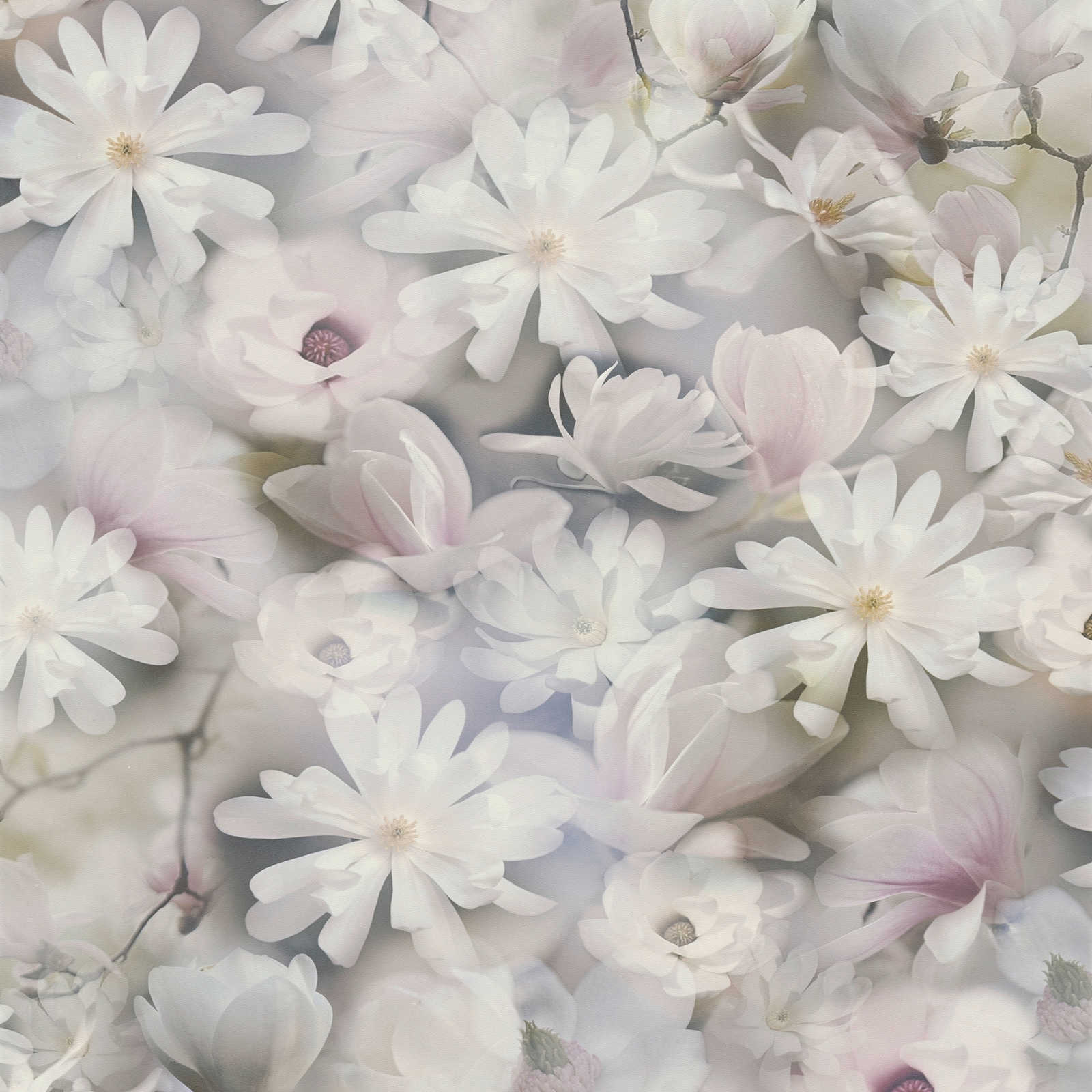 Flower wallpaper collage look