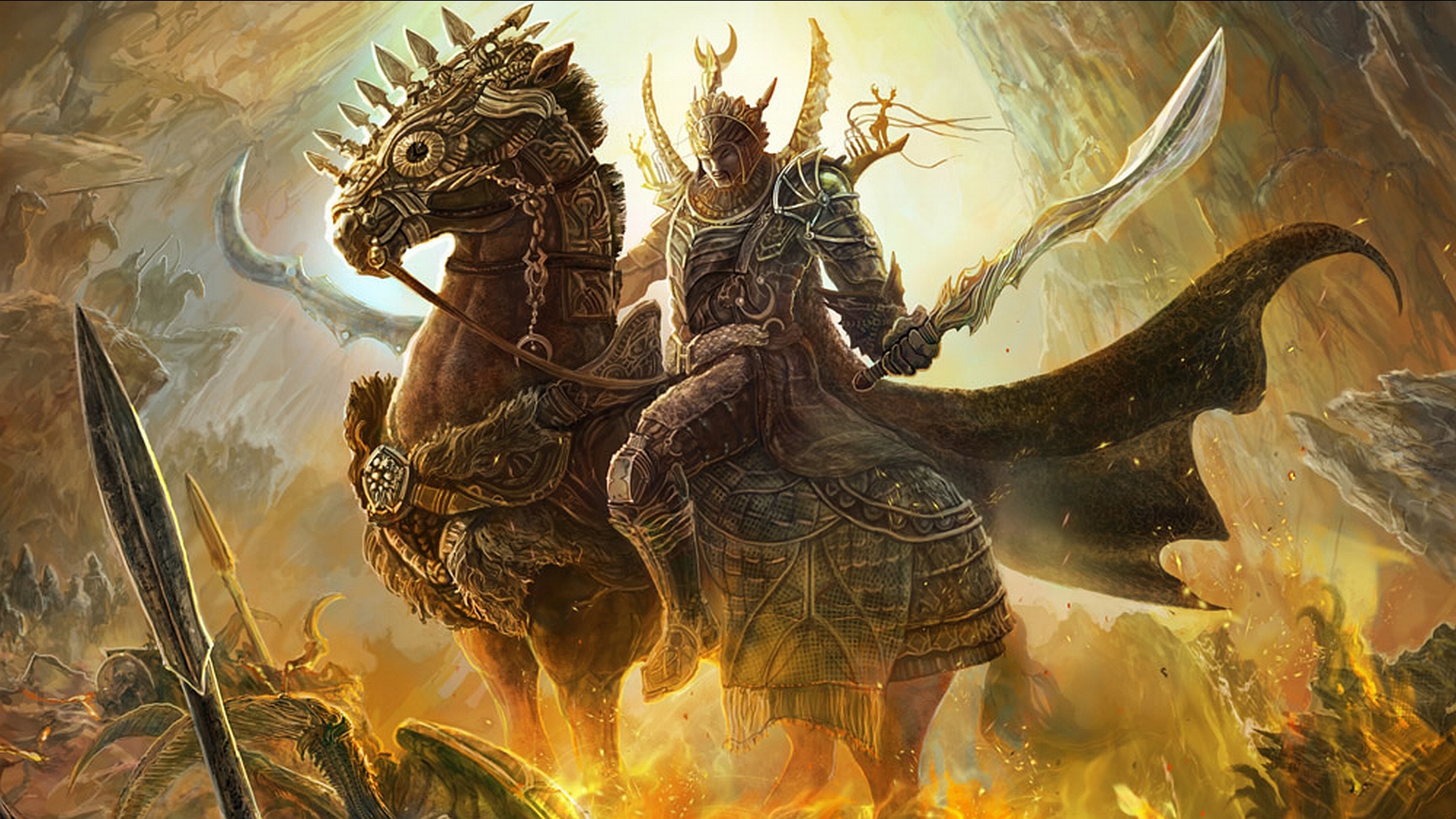 HD desktop wallpaper: Fantasy, Warrior