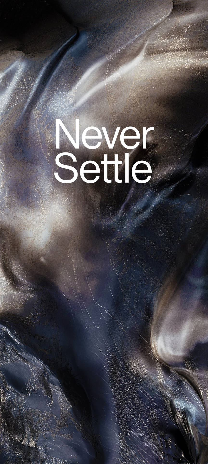 Never Settle Dropping Marble Wallpaper