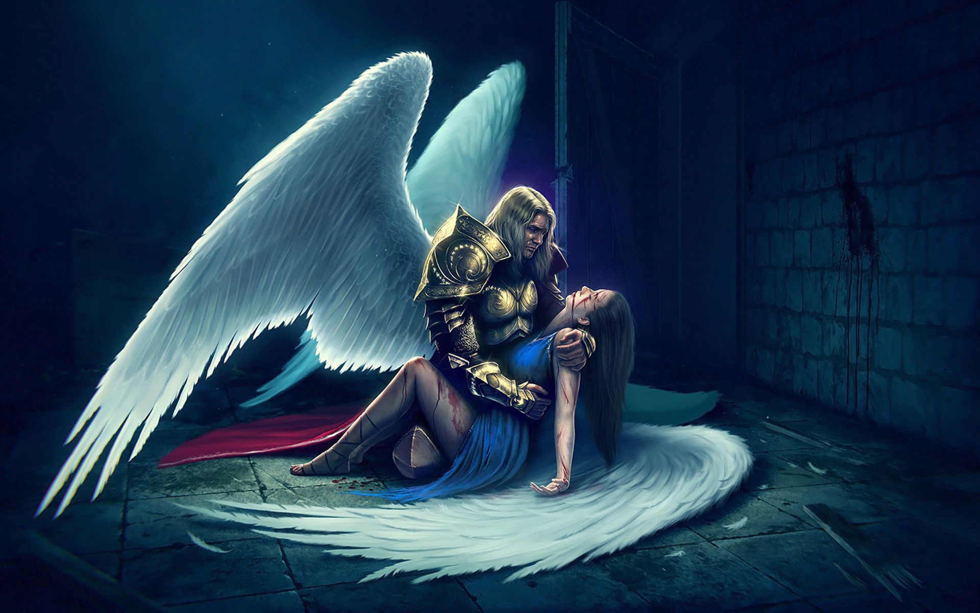Fantasy Angel Warrior HD Wallpaper